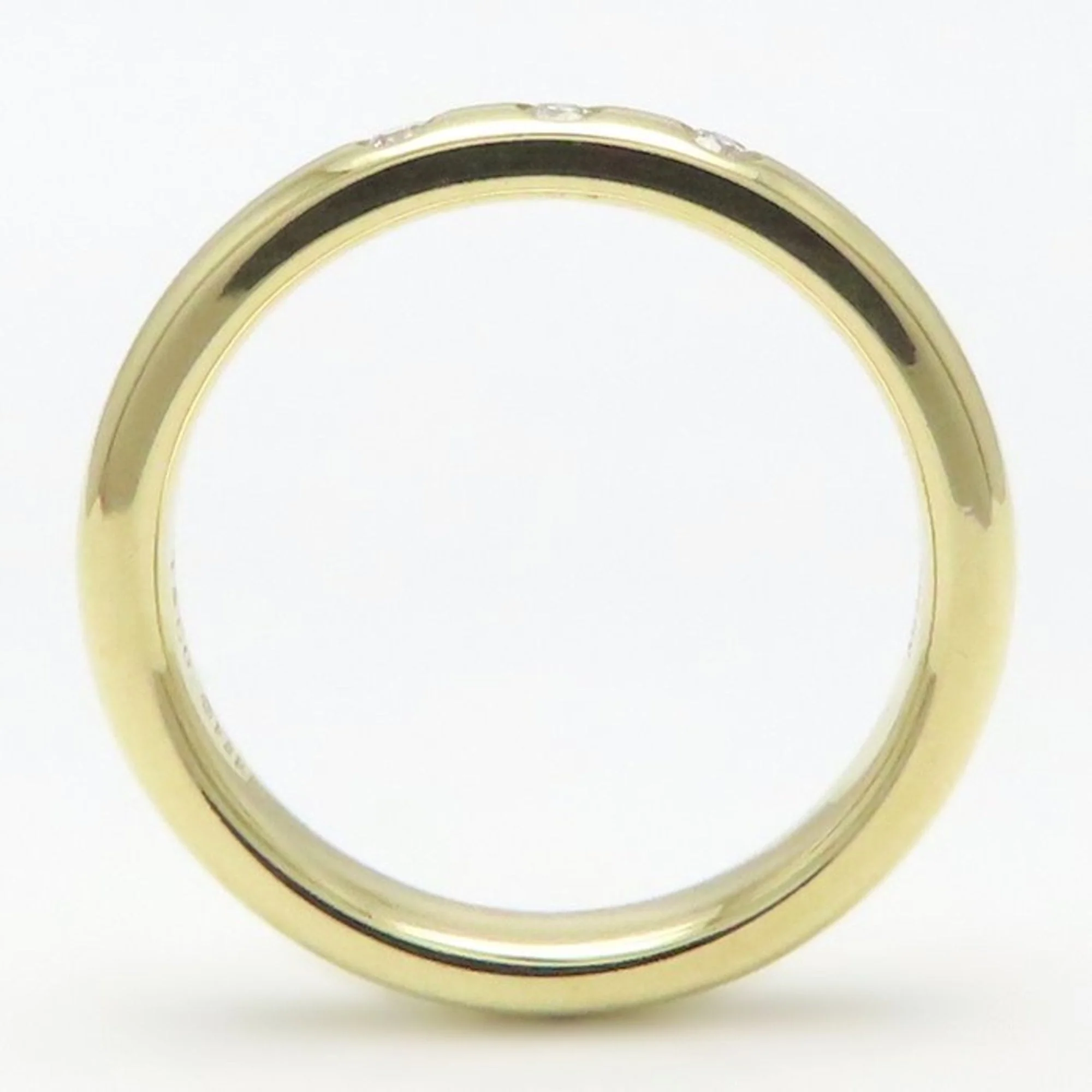 Band Ring 18K Yellow Gold with Diamond - Image 5