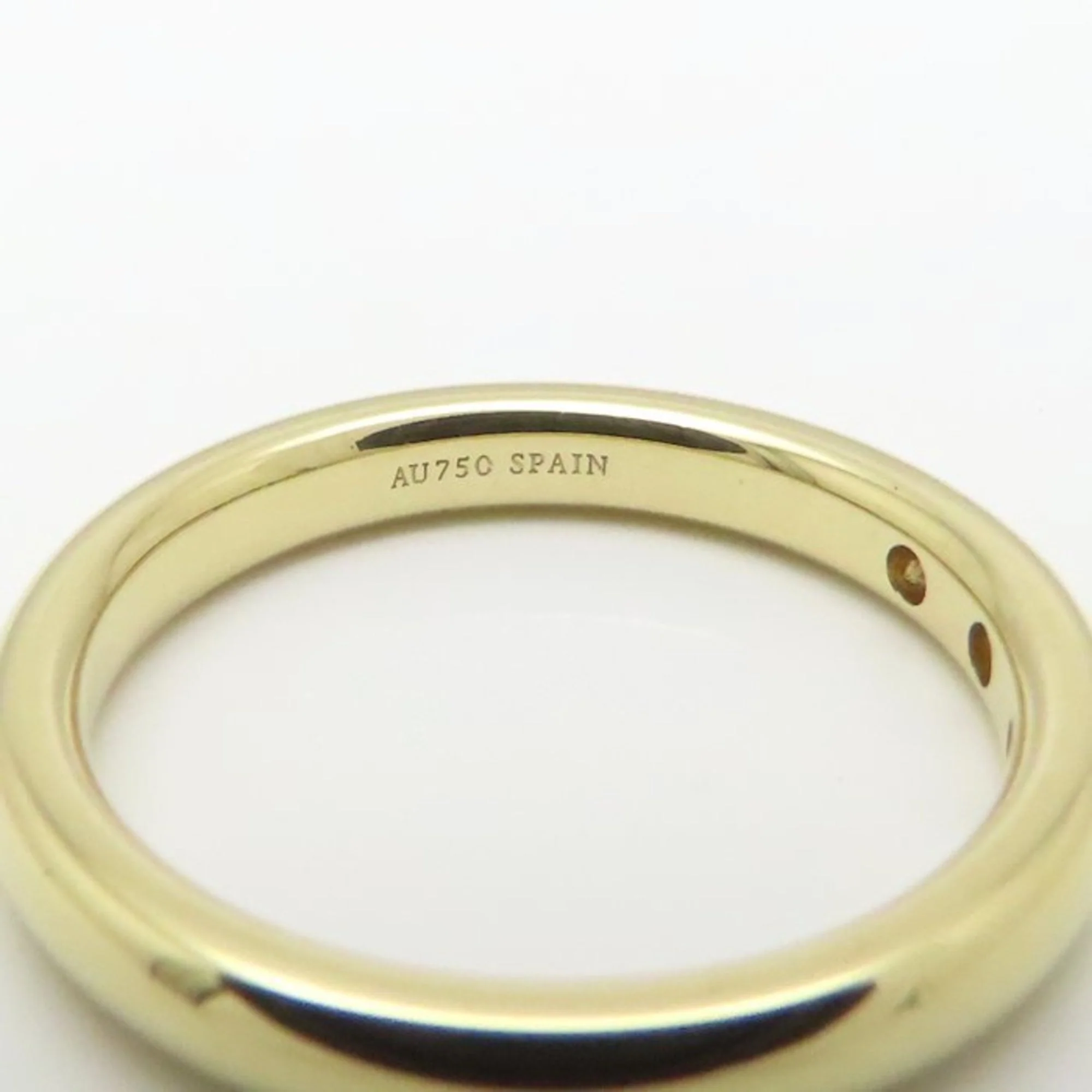 Band Ring 18K Yellow Gold with Diamond - Image 9