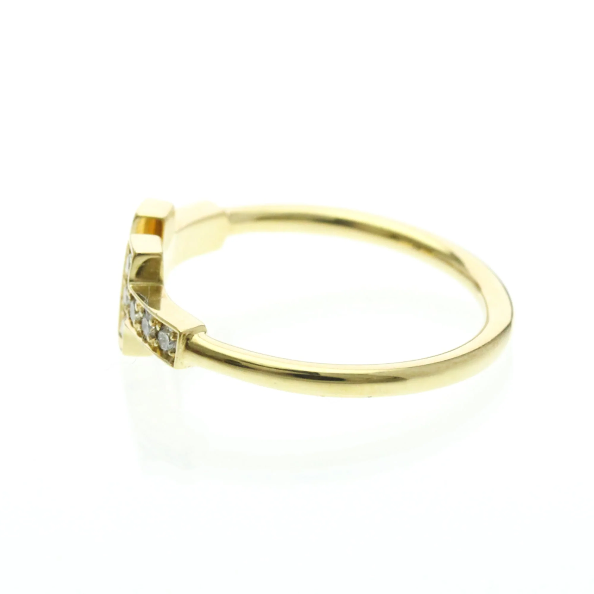 Band Ring 18K Yellow Gold With Diamond - Image 2