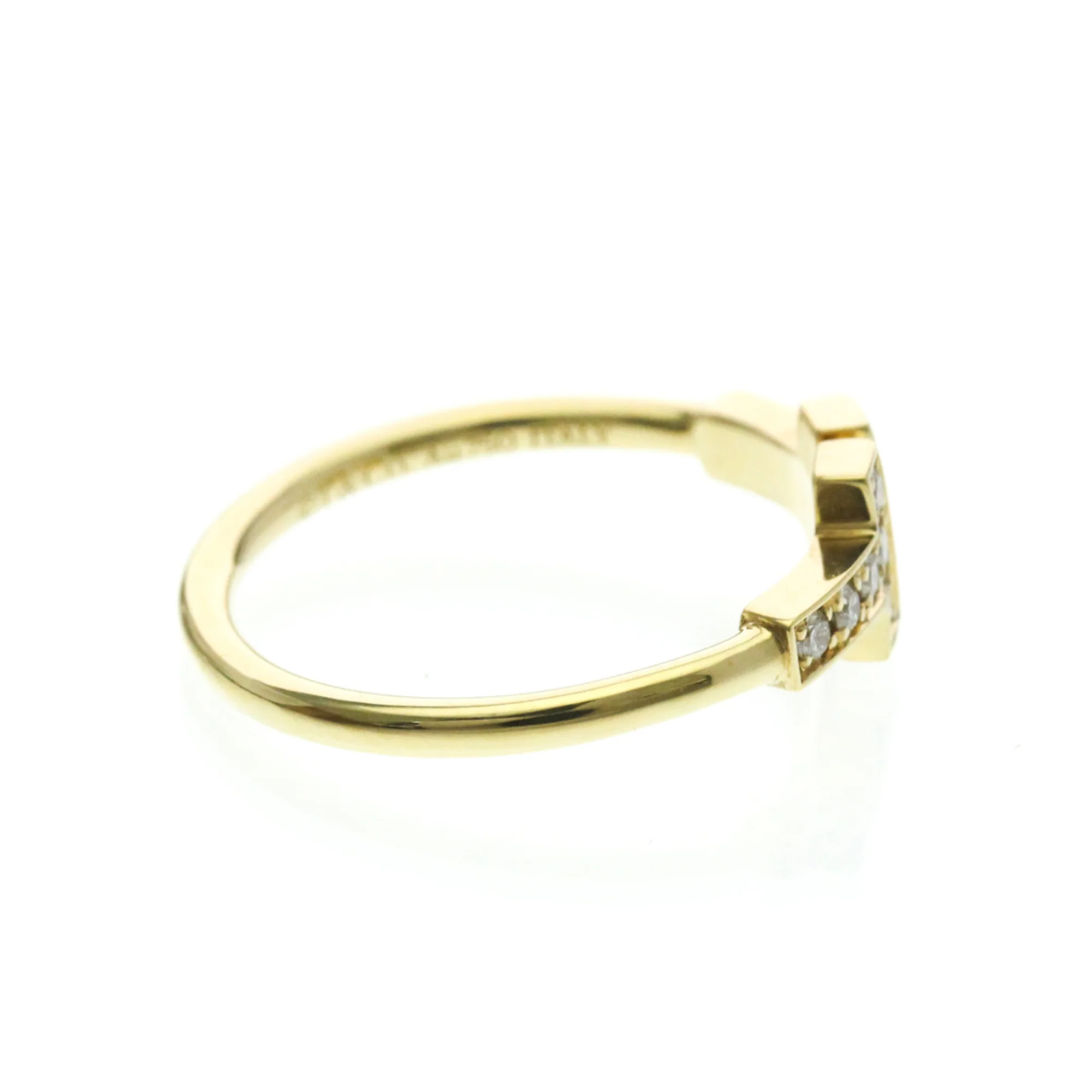 Band Ring 18K Yellow Gold With Diamond - Image 4