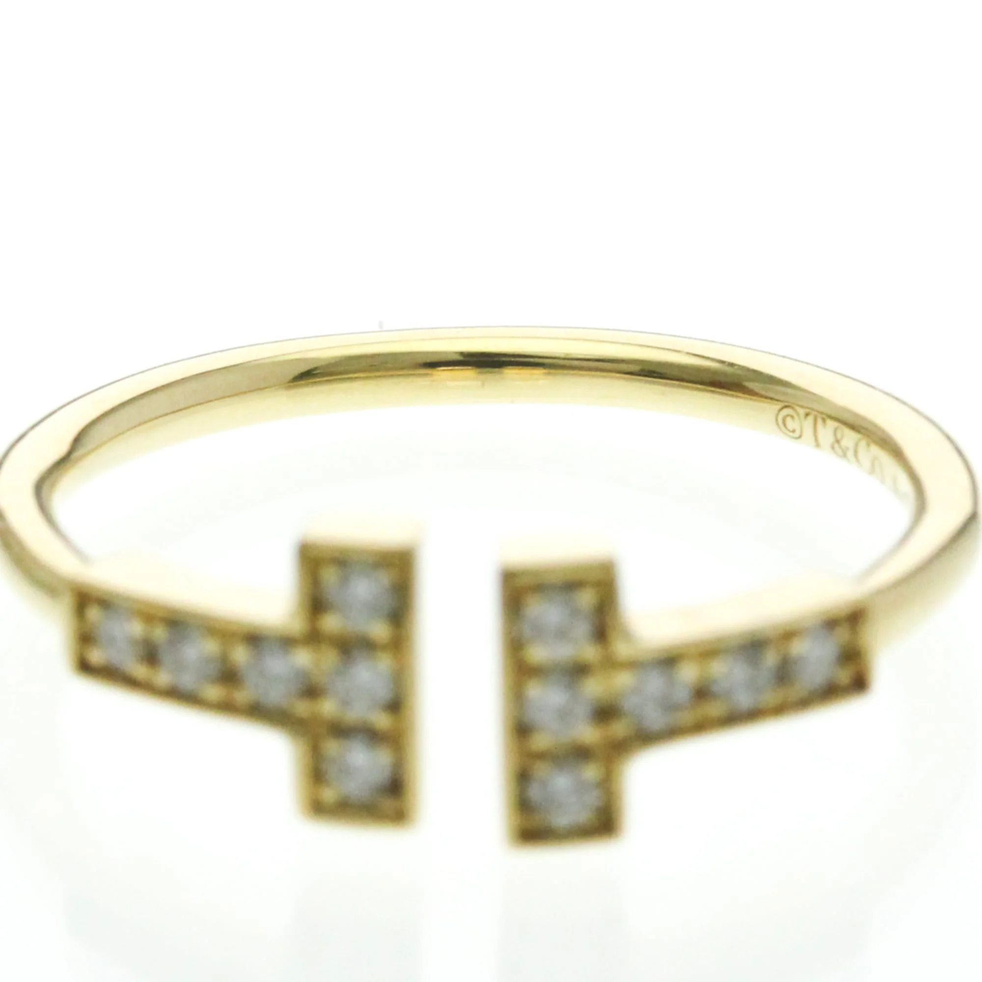 Band Ring 18K Yellow Gold With Diamond - Image 5