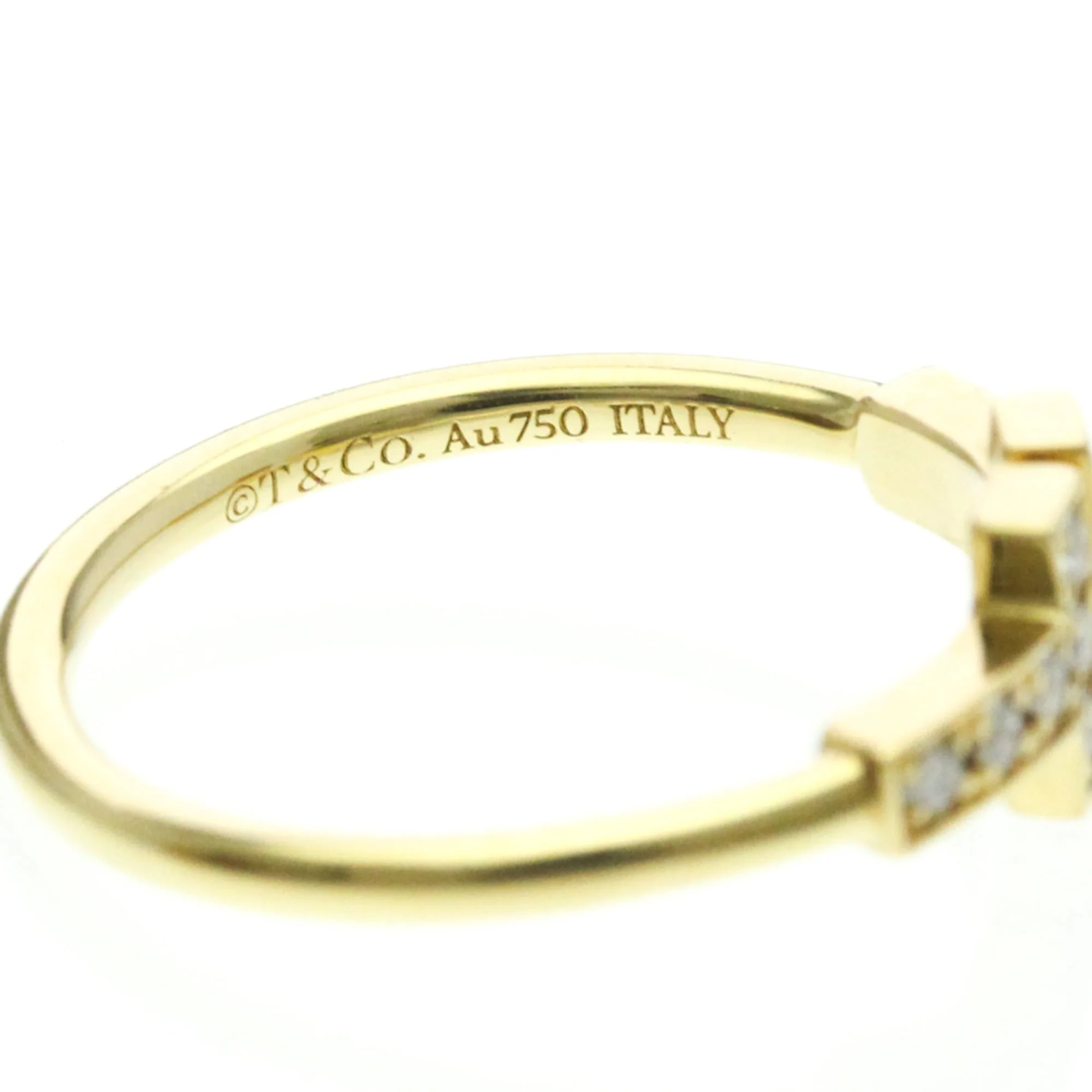 Band Ring 18K Yellow Gold With Diamond - Image 8
