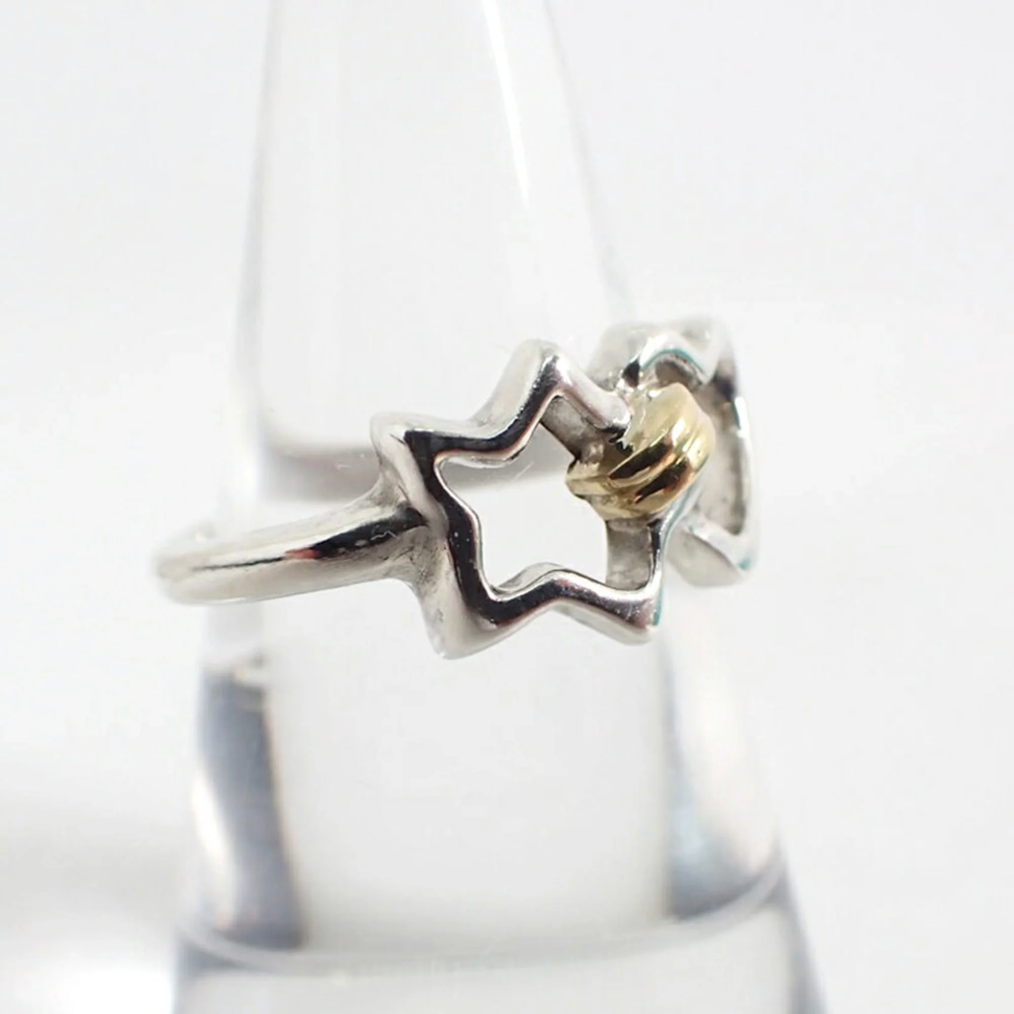 Band Ring Sterling Silver and 18K Yellow Gold - Image 3