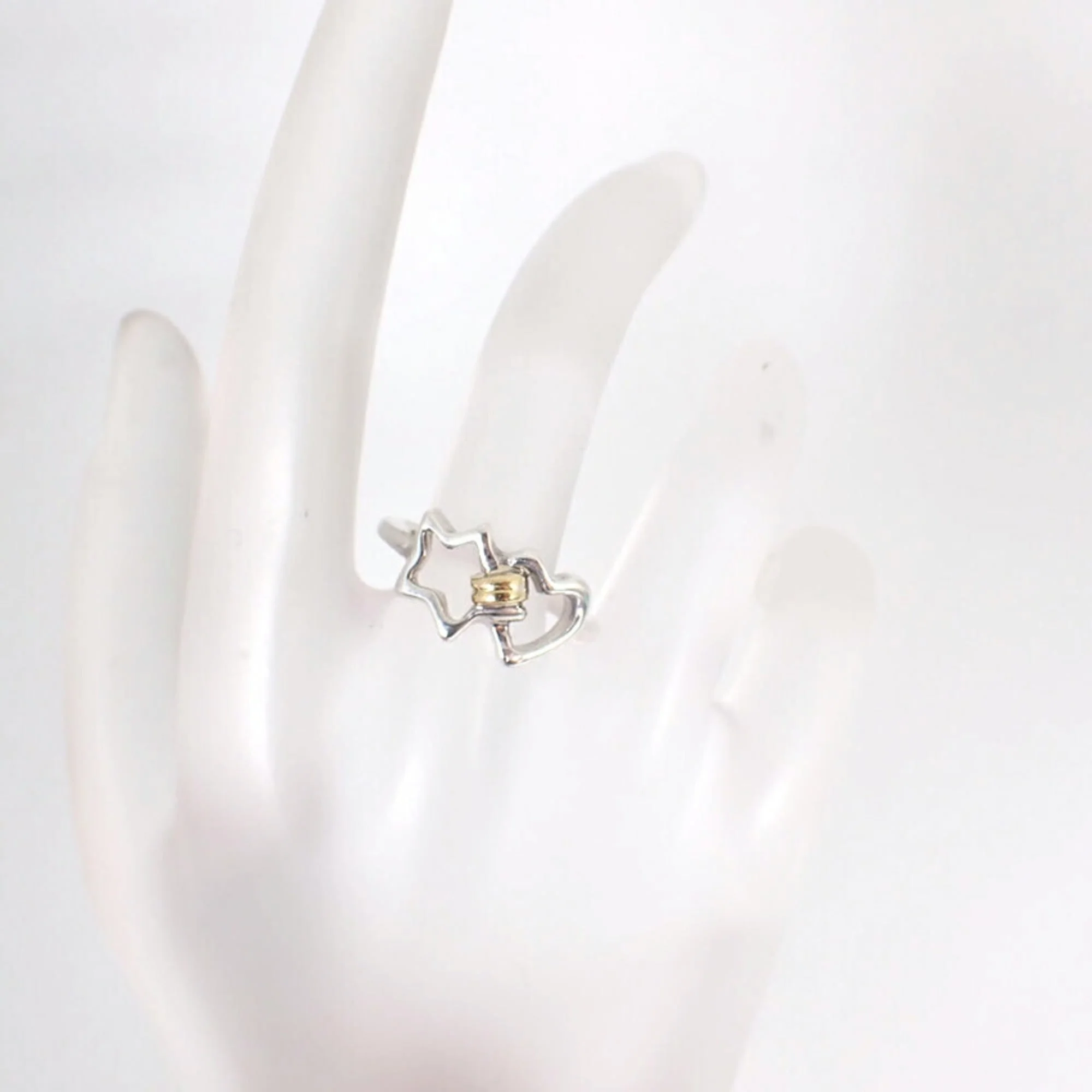 Band Ring Sterling Silver and 18K Yellow Gold - Image 5