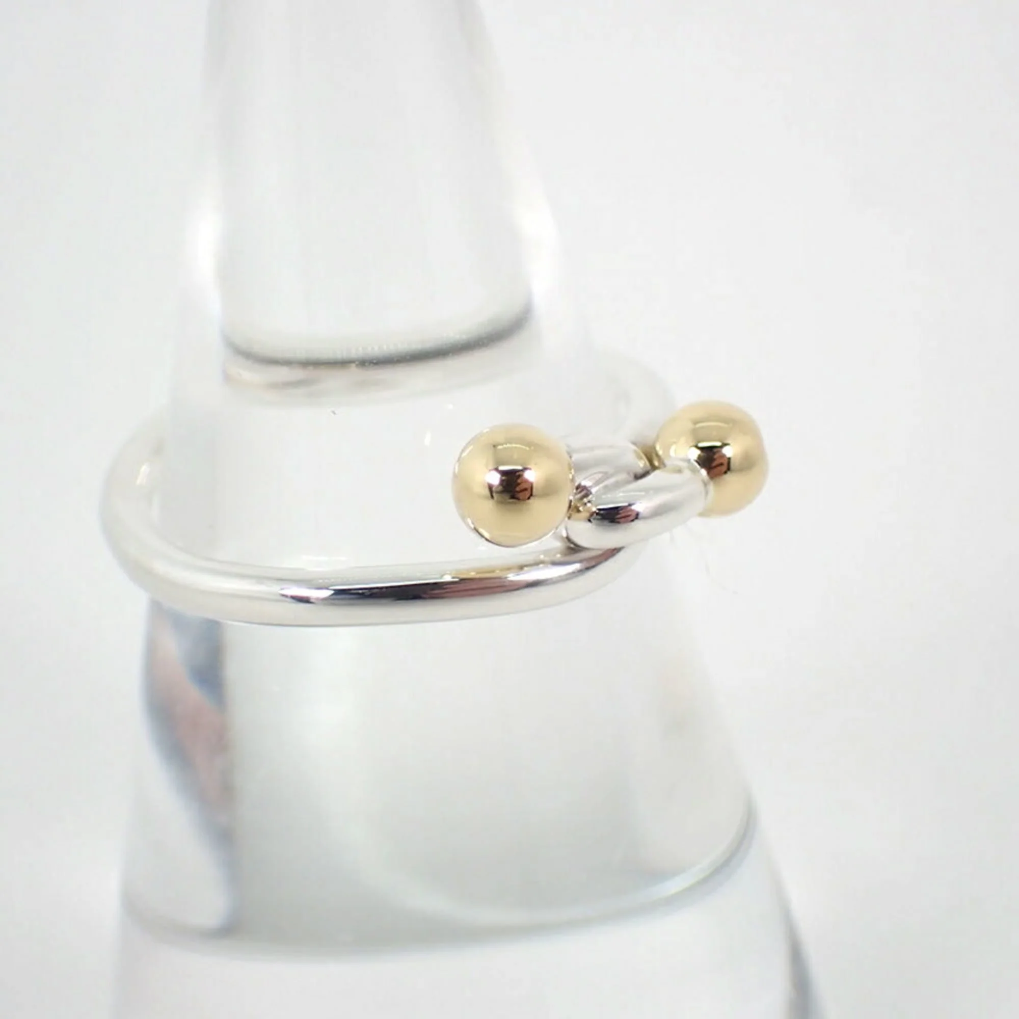Band Ring Sterling Silver and 18K Yellow Gold - Image 3