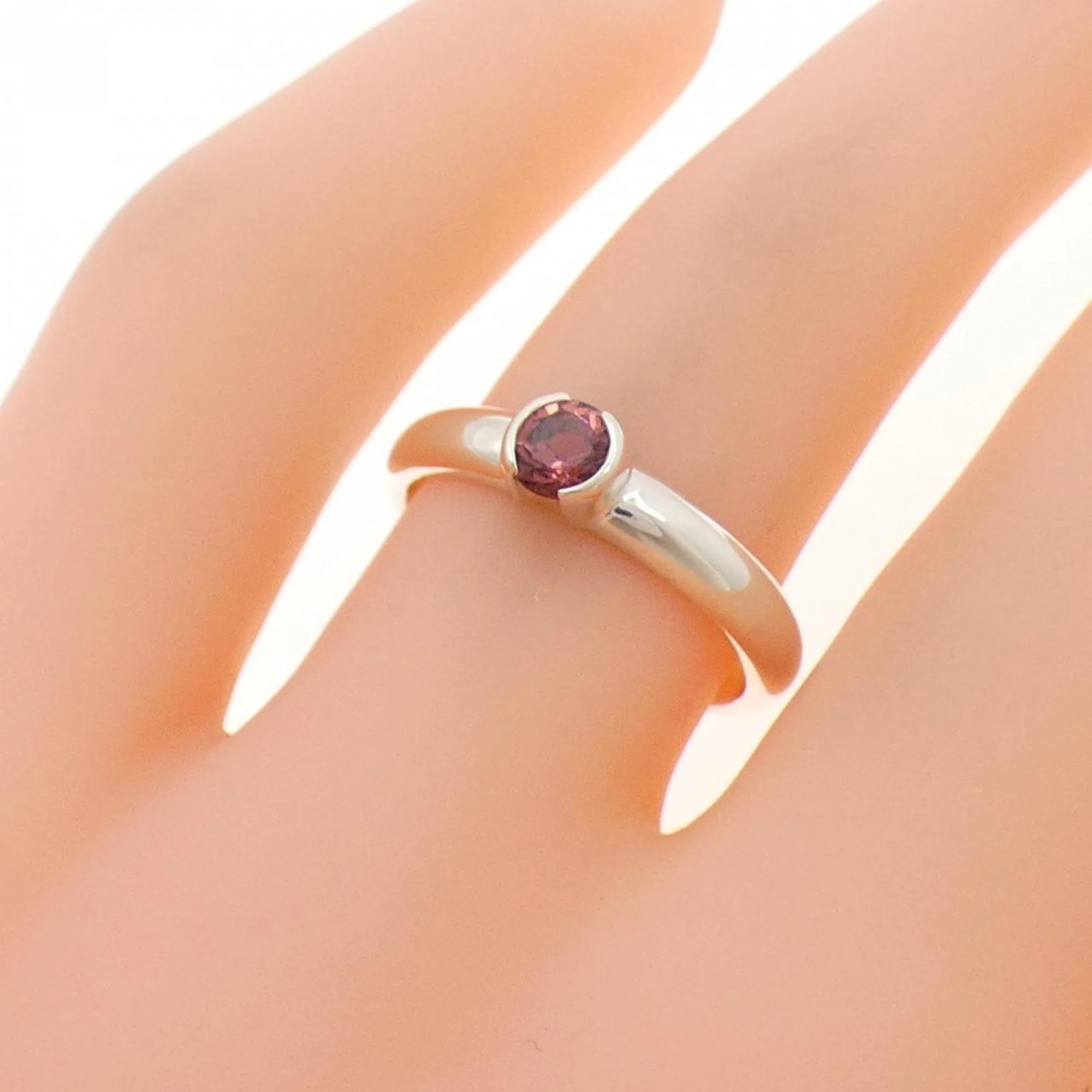 Band Ring Sterling Silver with Tourmaline - Image 5
