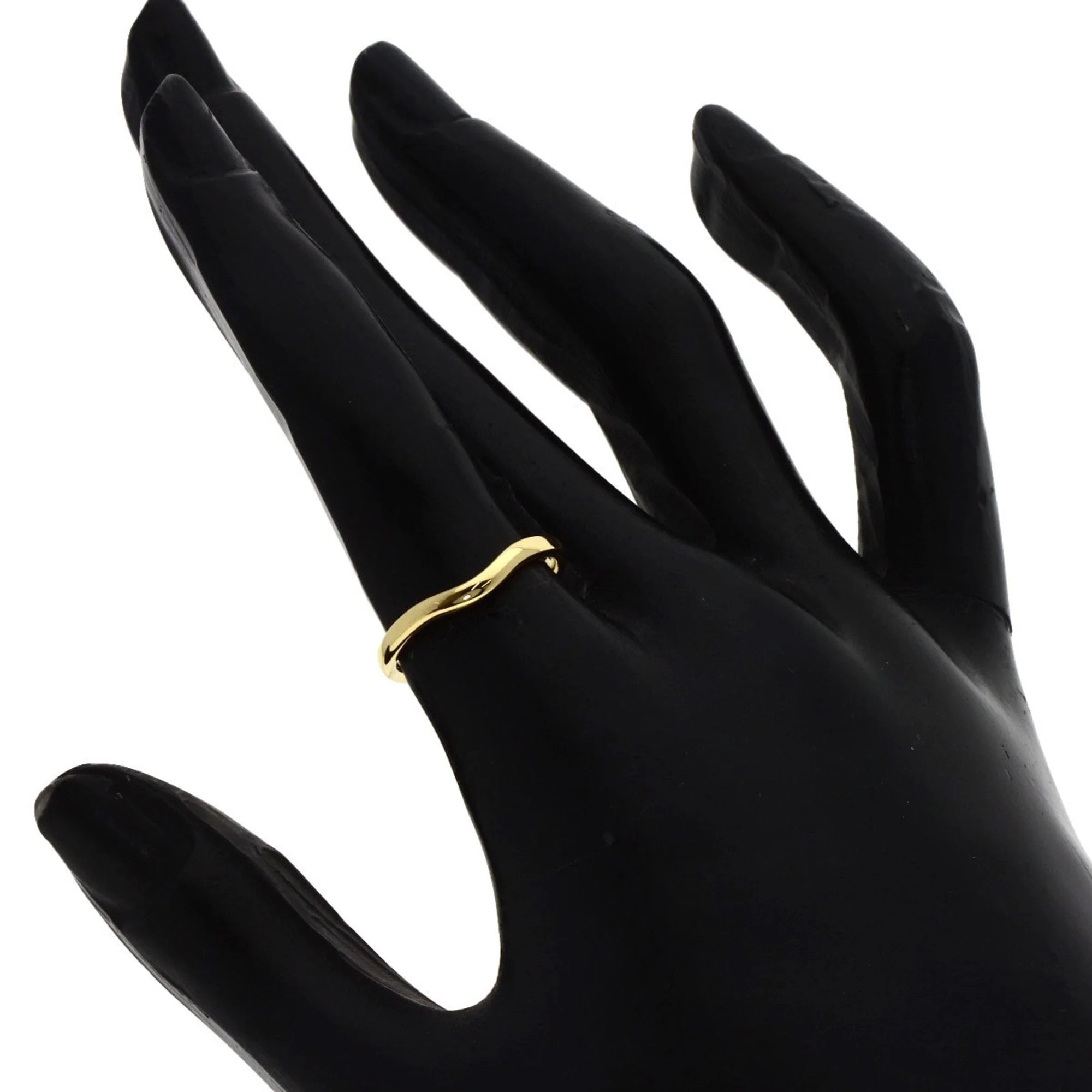 Curved Band Ring 18K Yellow Gold - Image 6