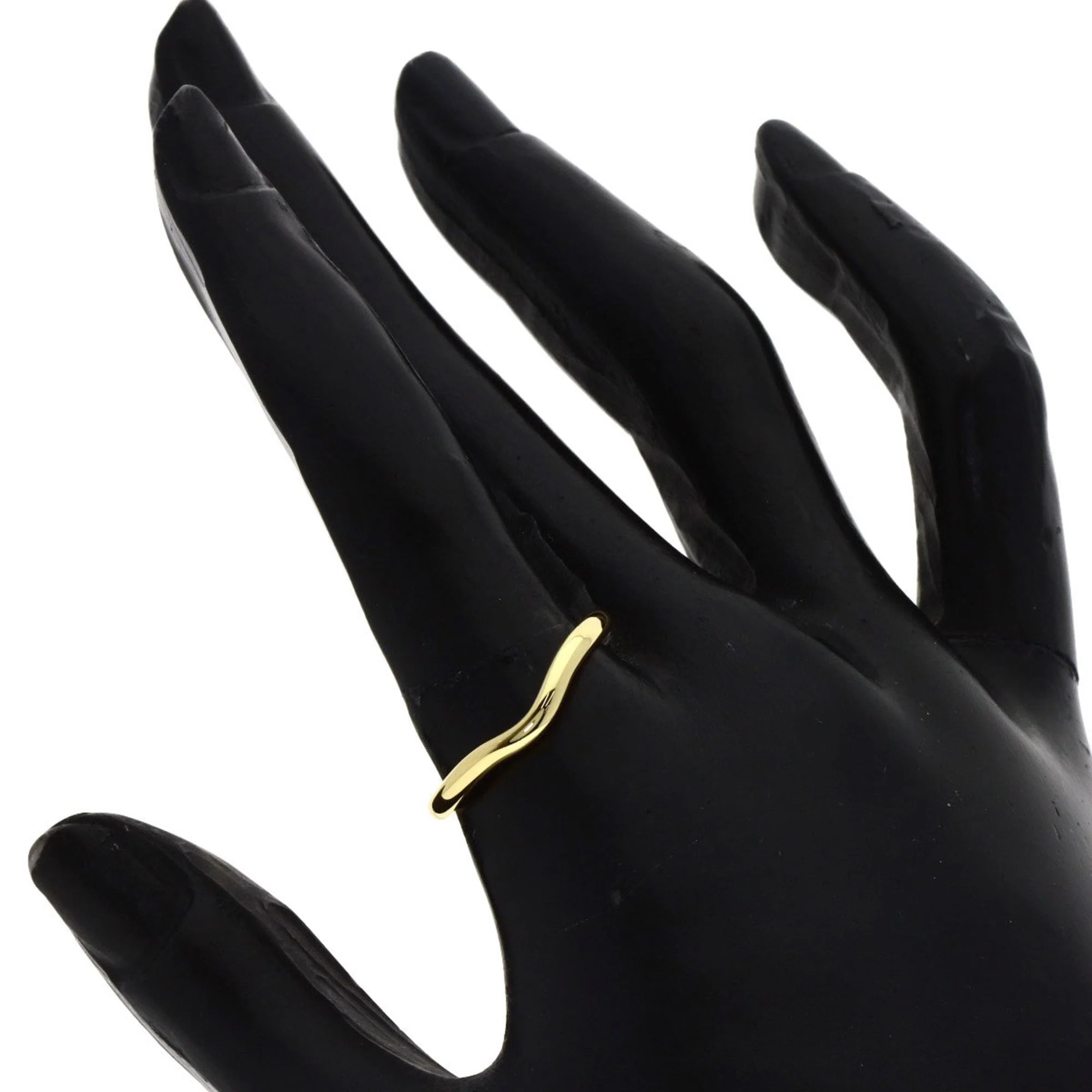 Curved Band Ring 18K Yellow Gold - Image 6