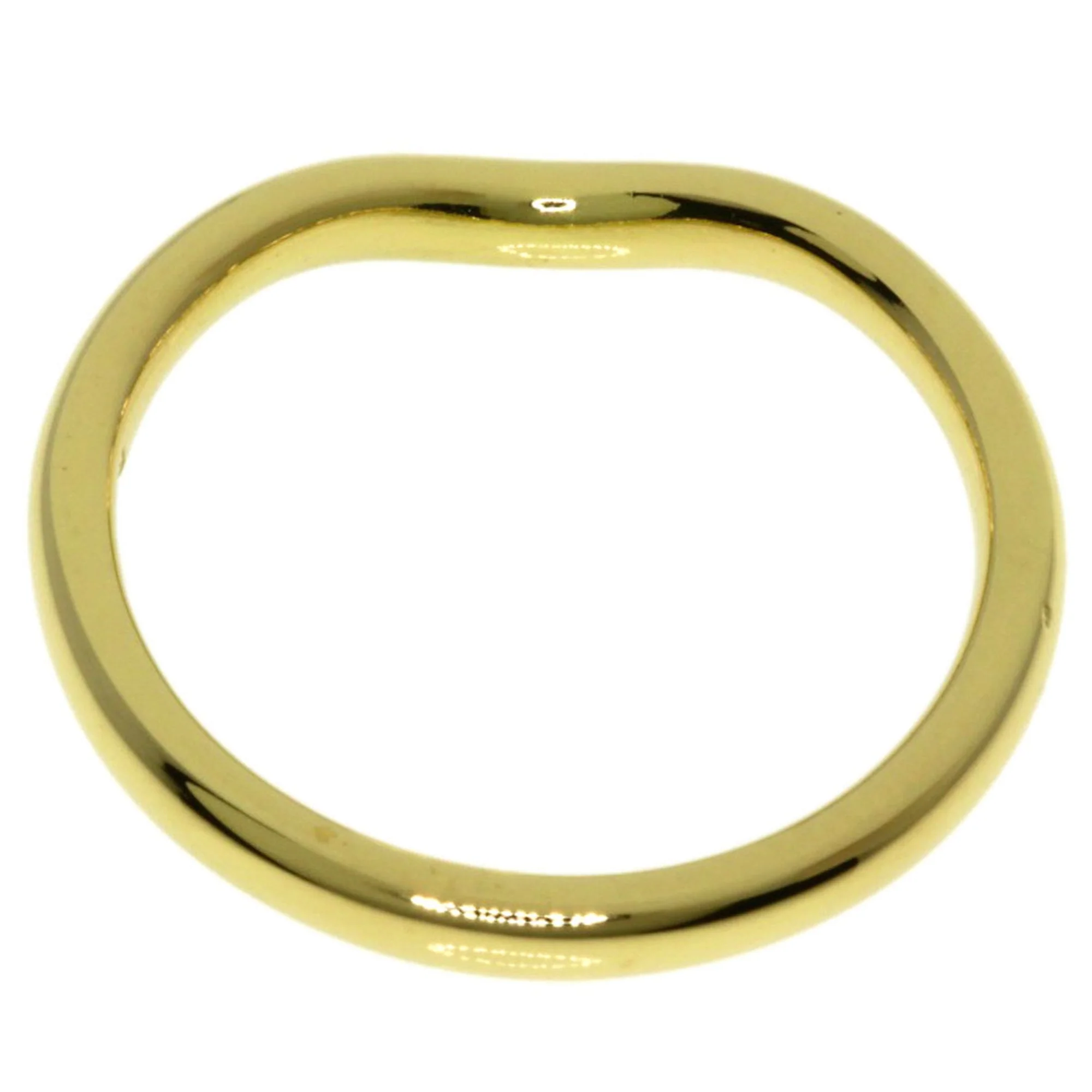 Curved Band Ring 18K Yellow Gold - Image 4