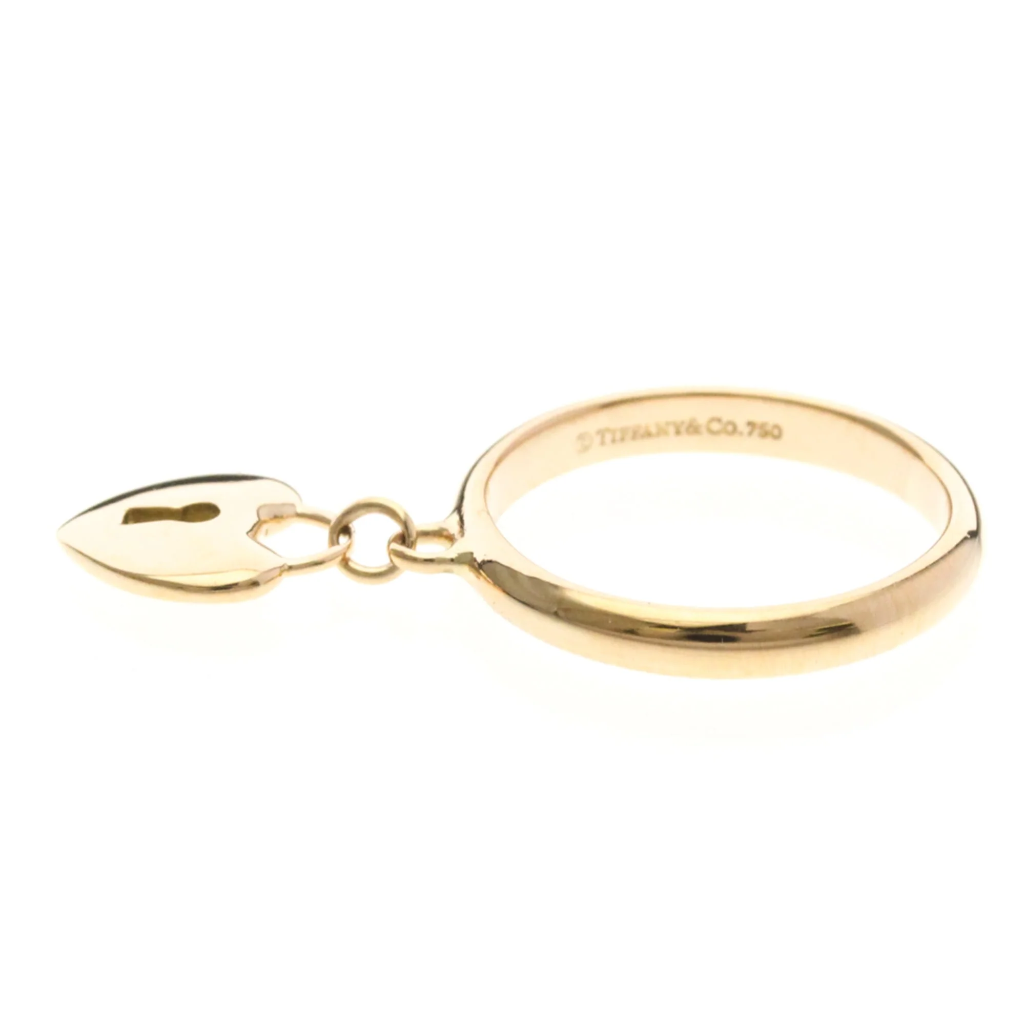 Heart Lock Ring 18K Rose Gold - Image 3