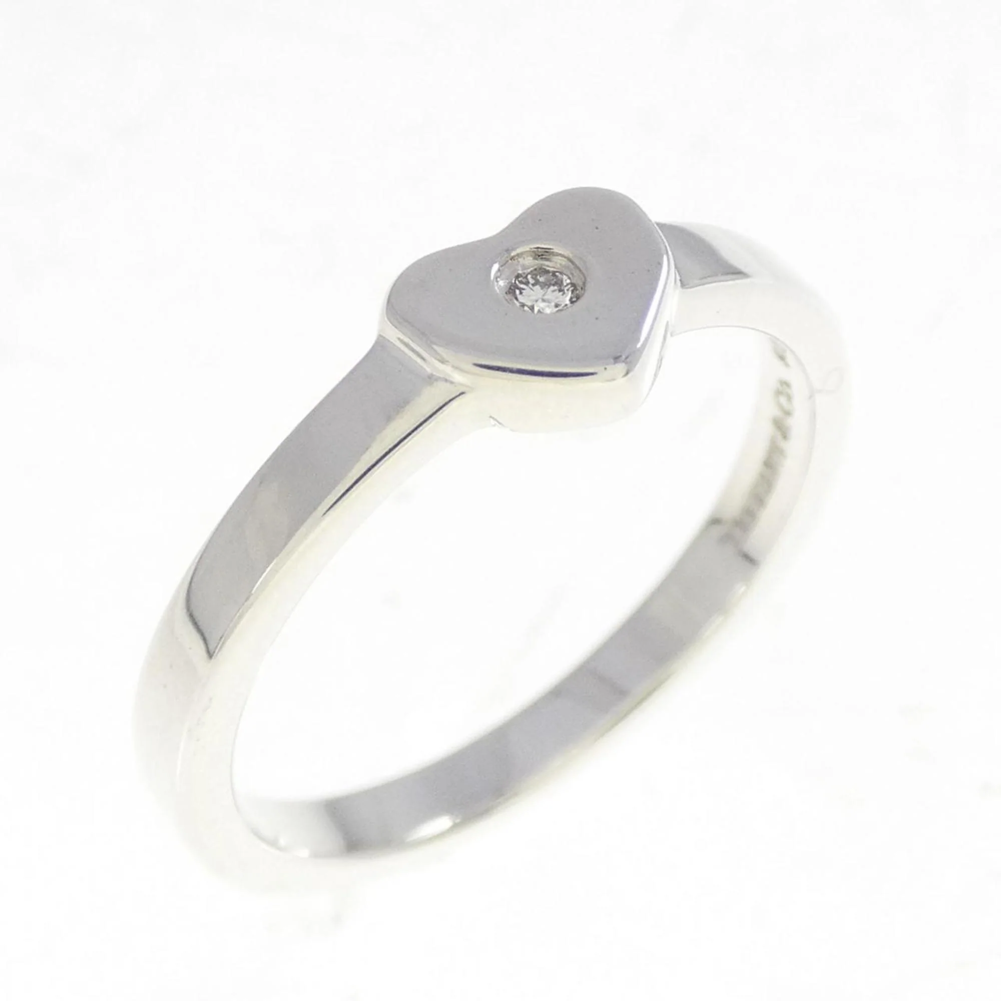 Heart Ring Sterling Silver with Diamond