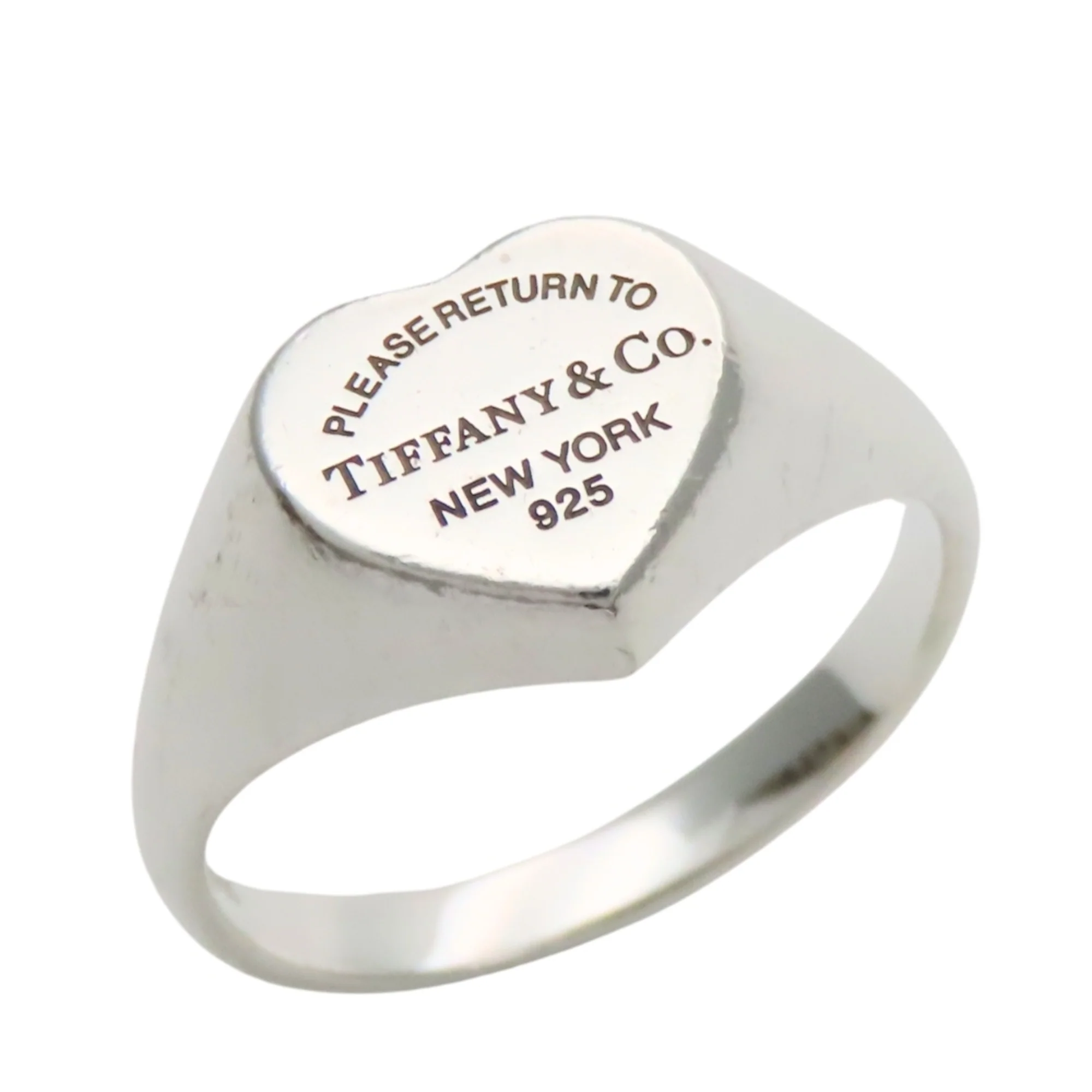 Heart Signet Ring Sterling Silver