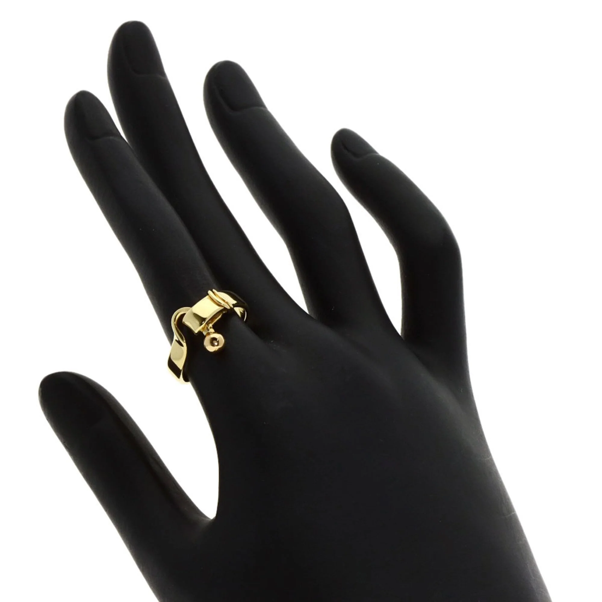 Hook Eye Ring 18K Yellow Gold - Image 6