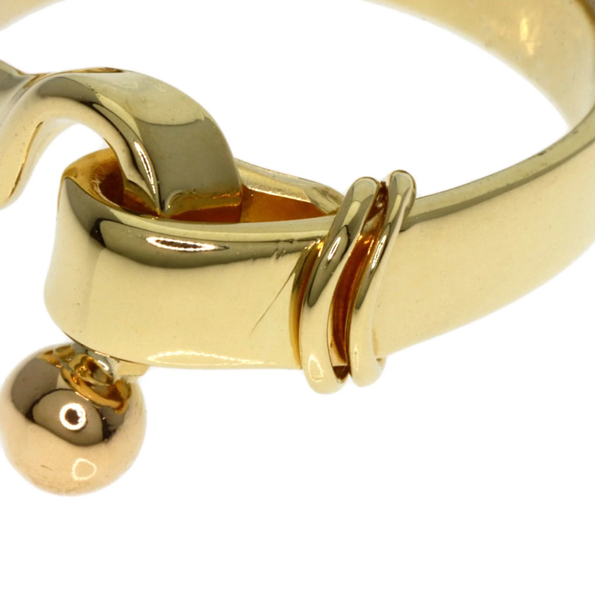 Hook Eye Ring 18K Yellow Gold - Image 9