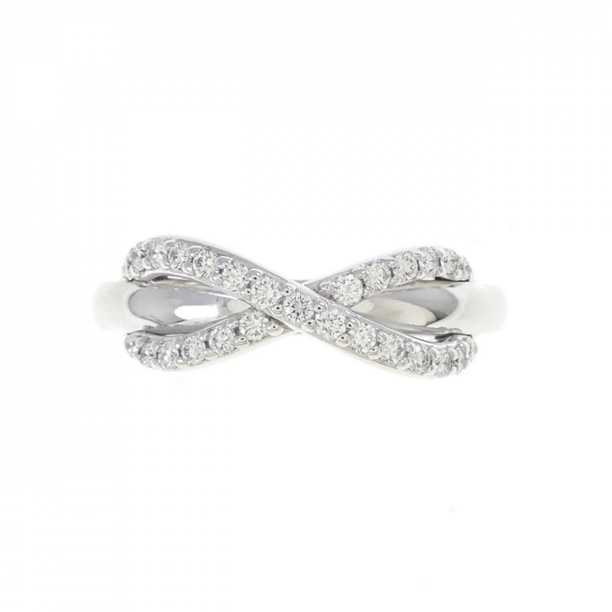 Infinity Ring 18K White Gold with Diamond - Image 2