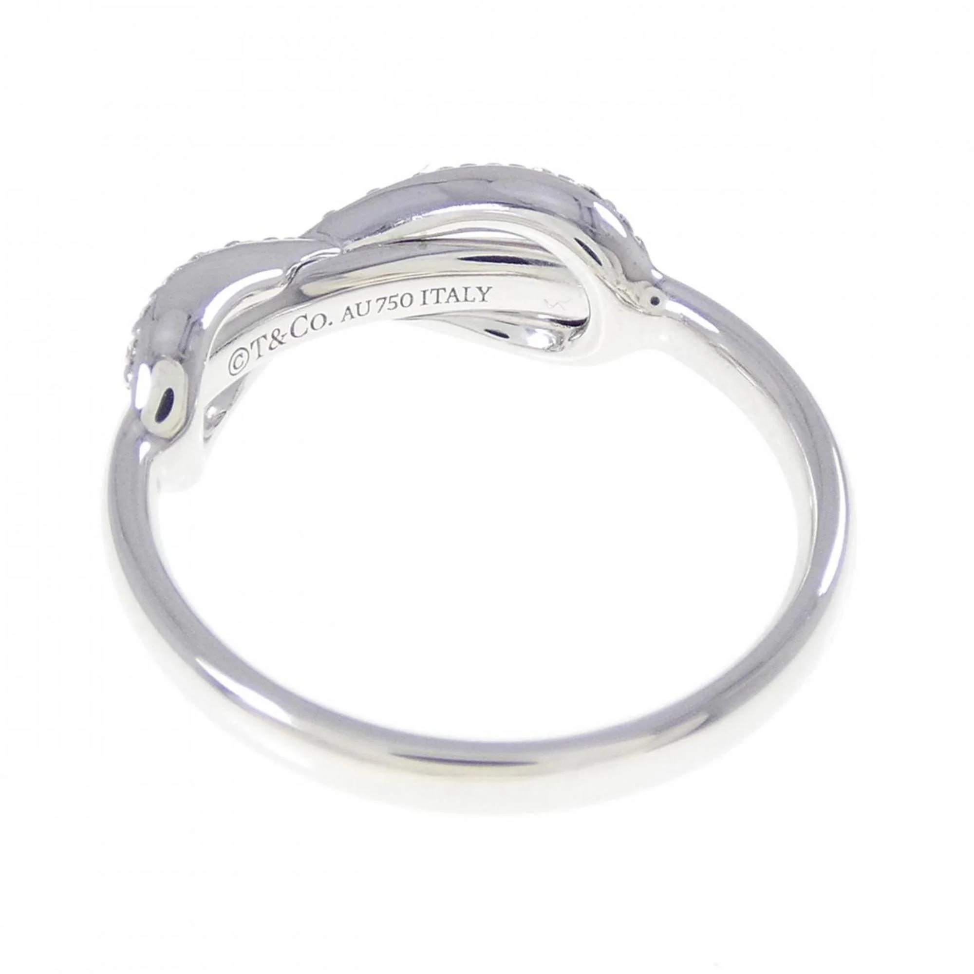 Infinity Ring 18K White Gold with Diamond - Image 3