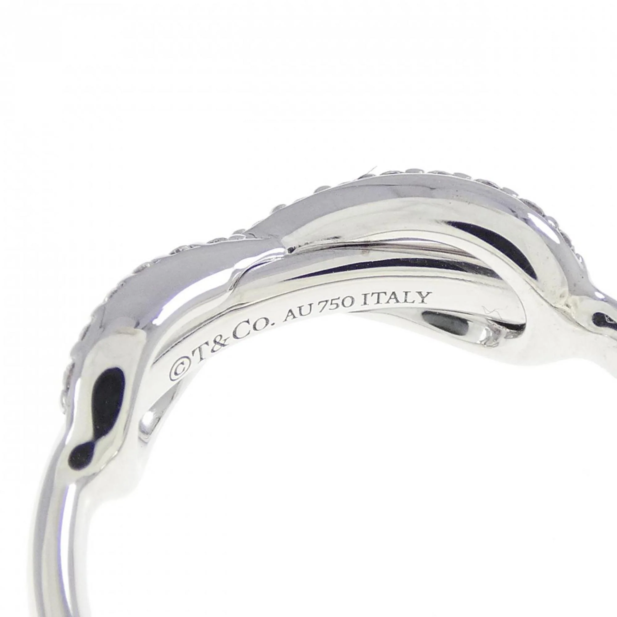 Infinity Ring 18K White Gold with Diamond - Image 4