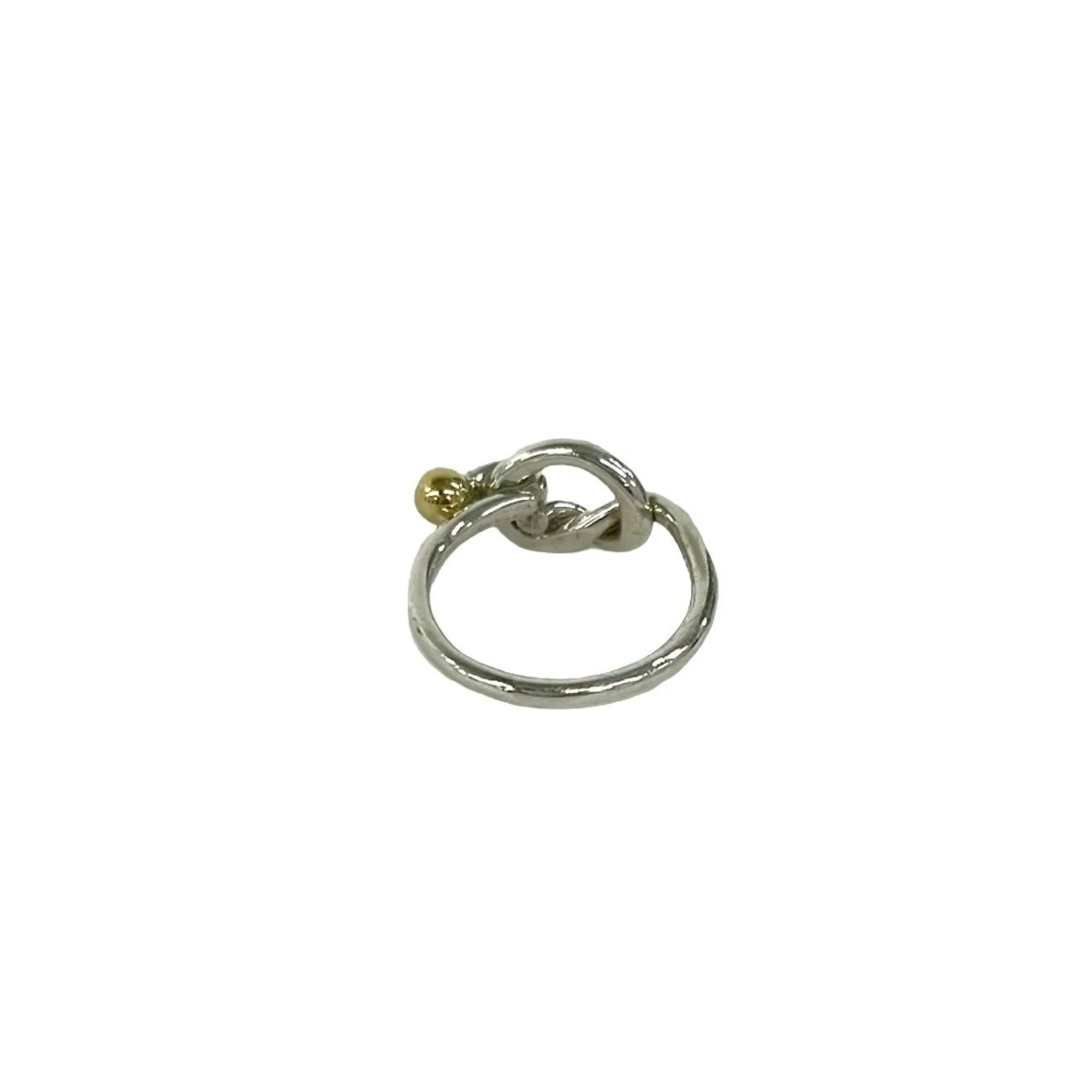 Love Knot Ring Sterling Silver and 18K Yellow Gold - Image 7
