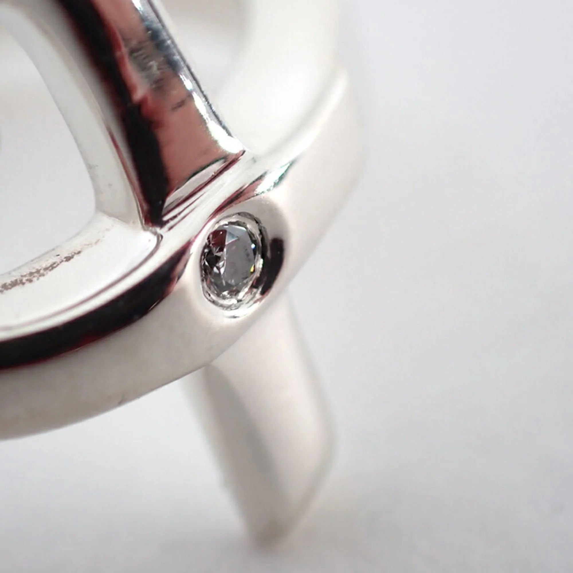 Loving Heart Ring Sterling Silver with Diamond - Image 4