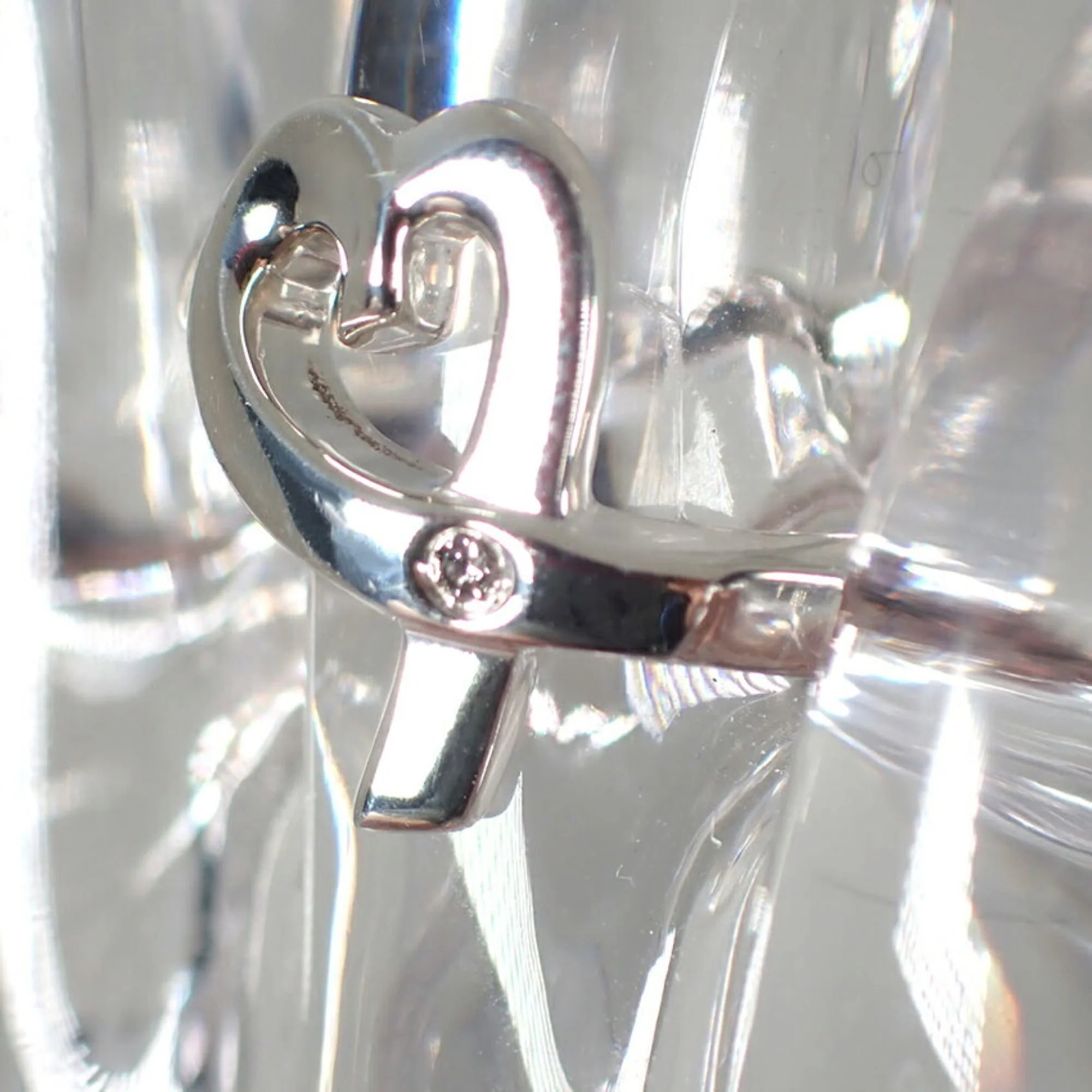 Loving Heart Ring Sterling Silver with Diamond - Image 6