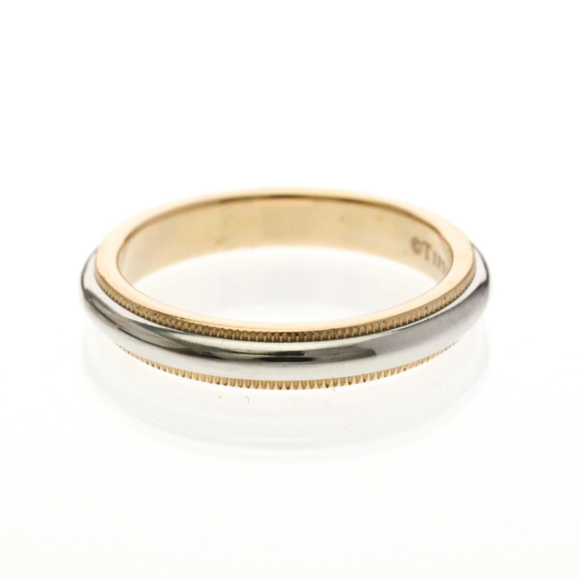 Milgrain Ring Sterling Silver and 18K Rose Gold - Image 2
