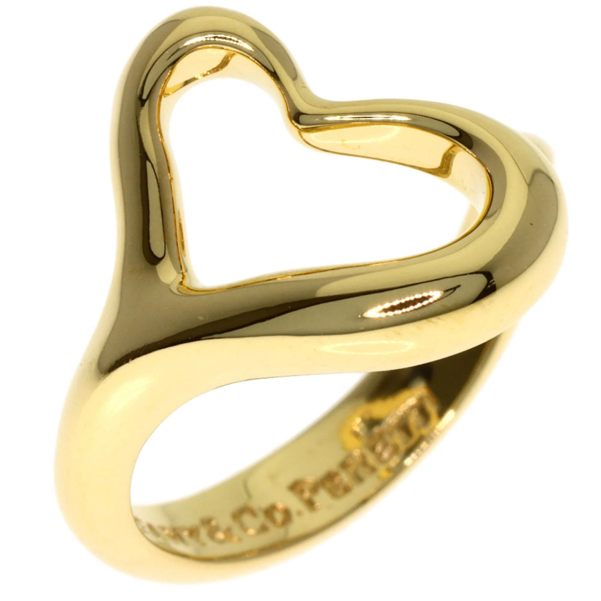 Open Heart Ring 18K Yellow Gold - Image 2
