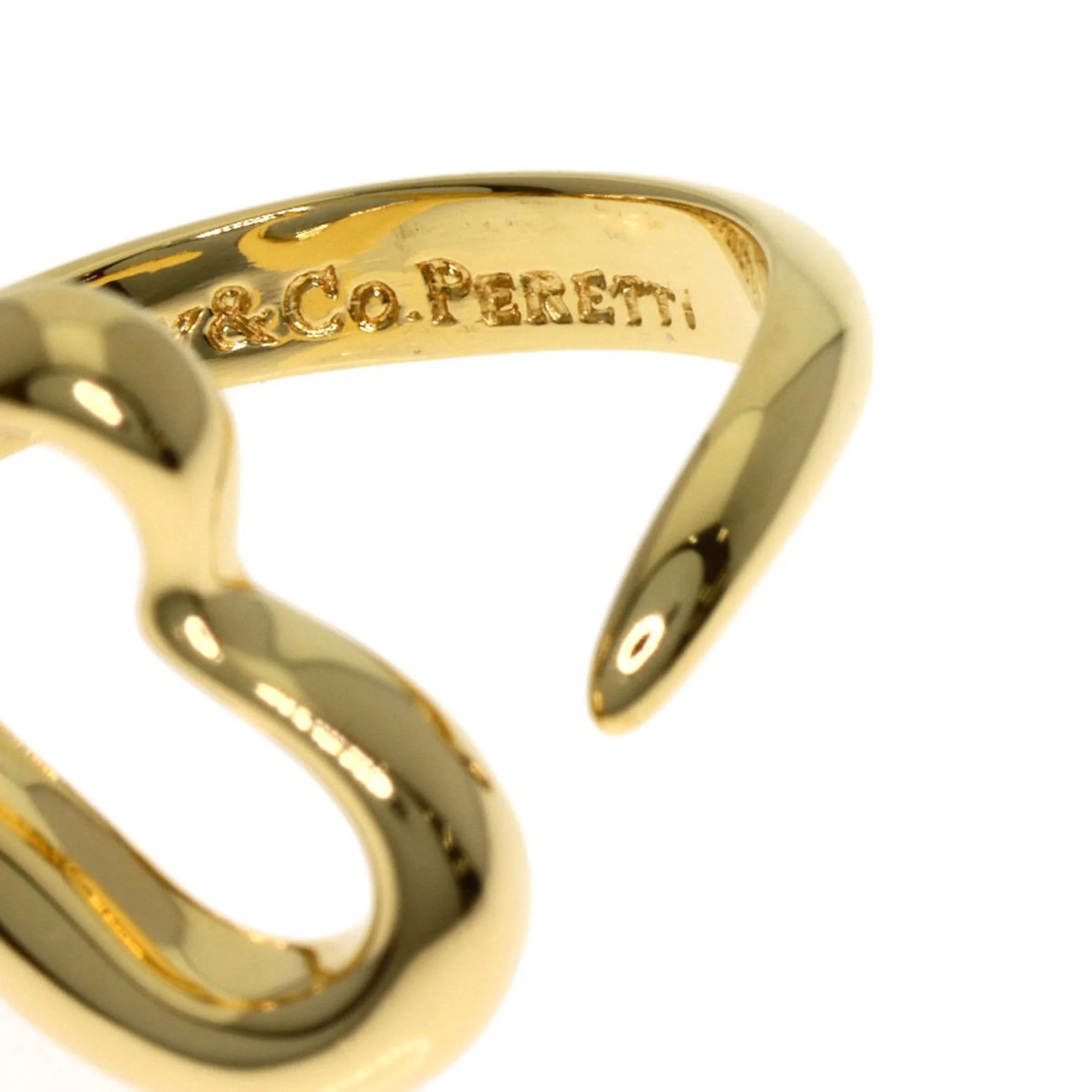 Open Heart Ring 18K Yellow Gold - Image 6