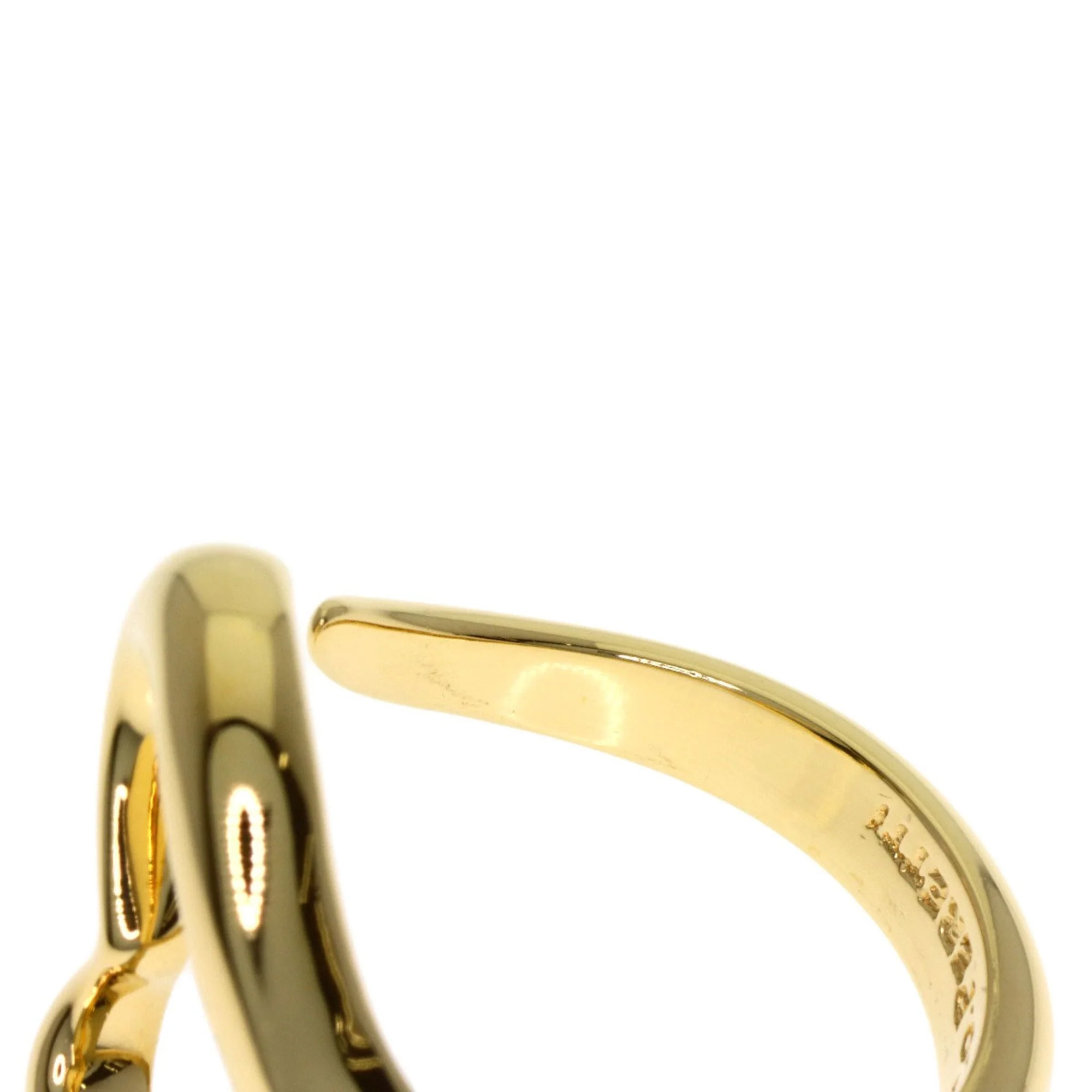 Open Heart Ring 18K Yellow Gold - Image 8