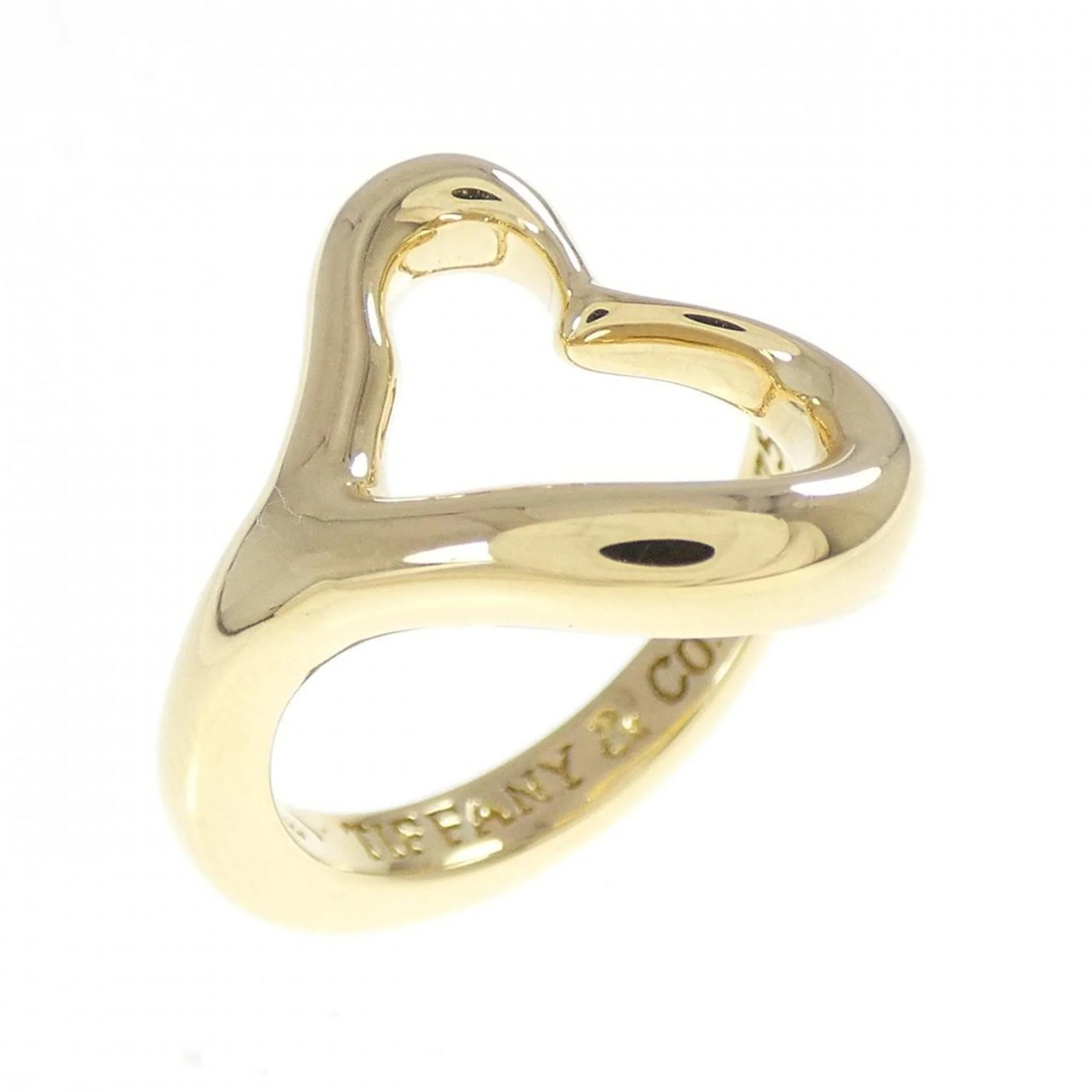 Open Heart Ring 18K Yellow Gold