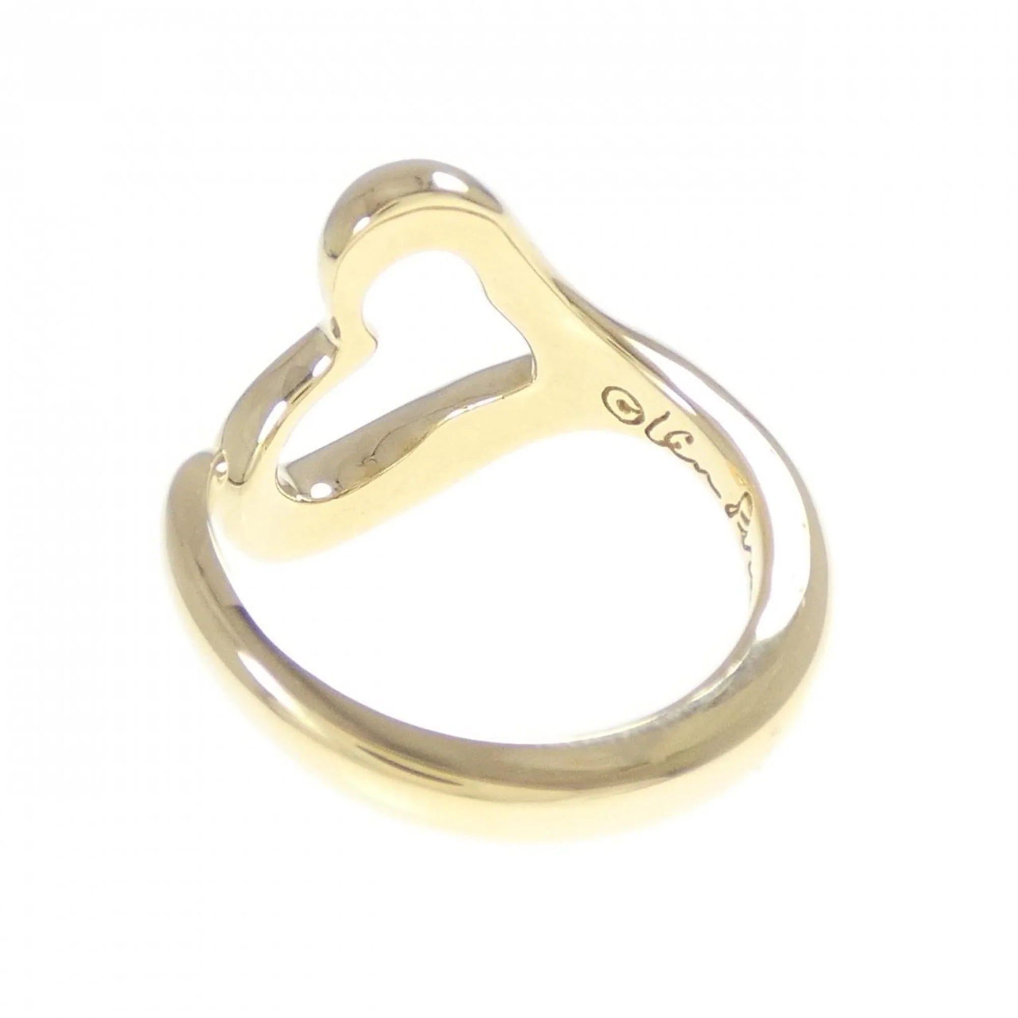 Open Heart Ring 18K Yellow Gold - Image 3