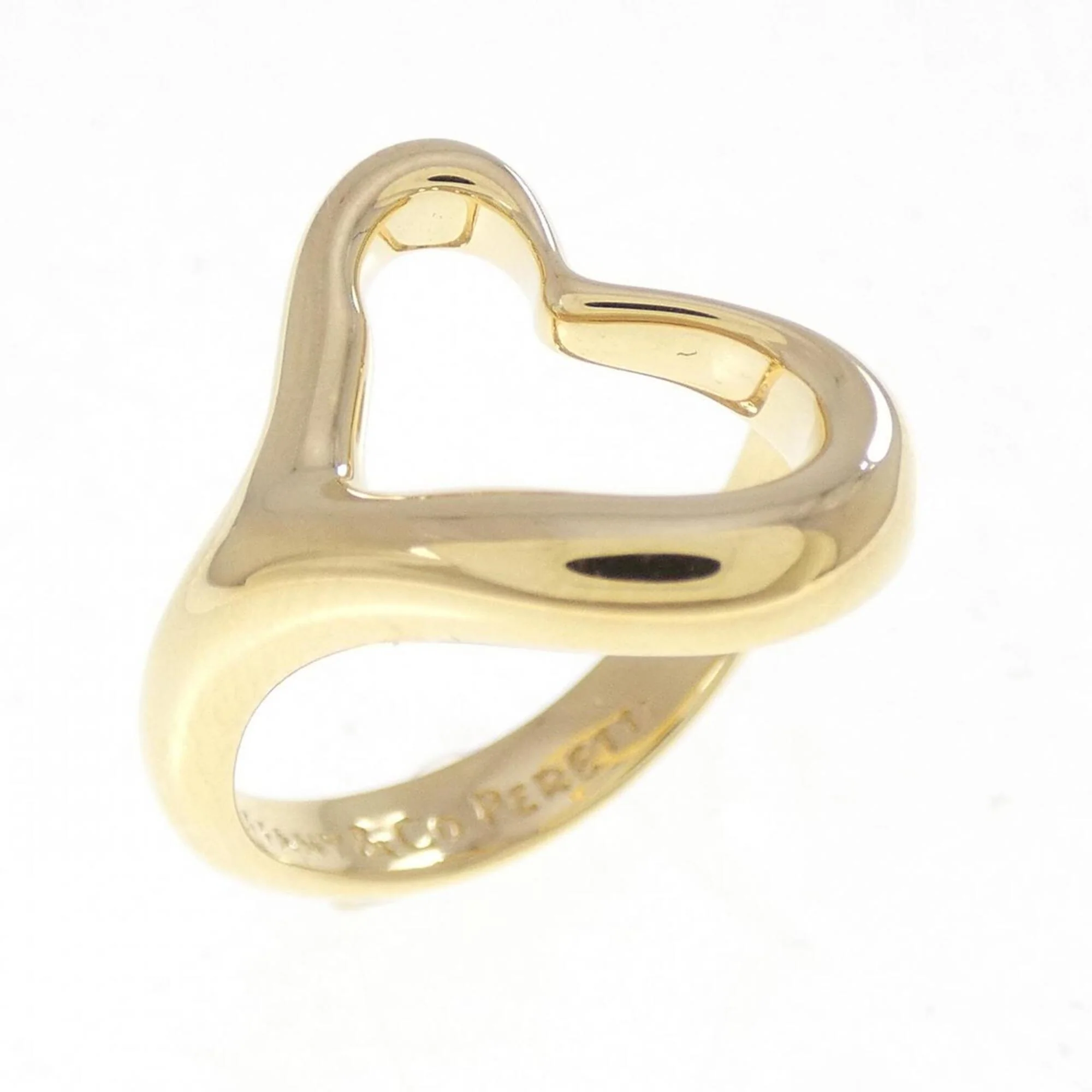 Open Heart Ring 18K Yellow Gold
