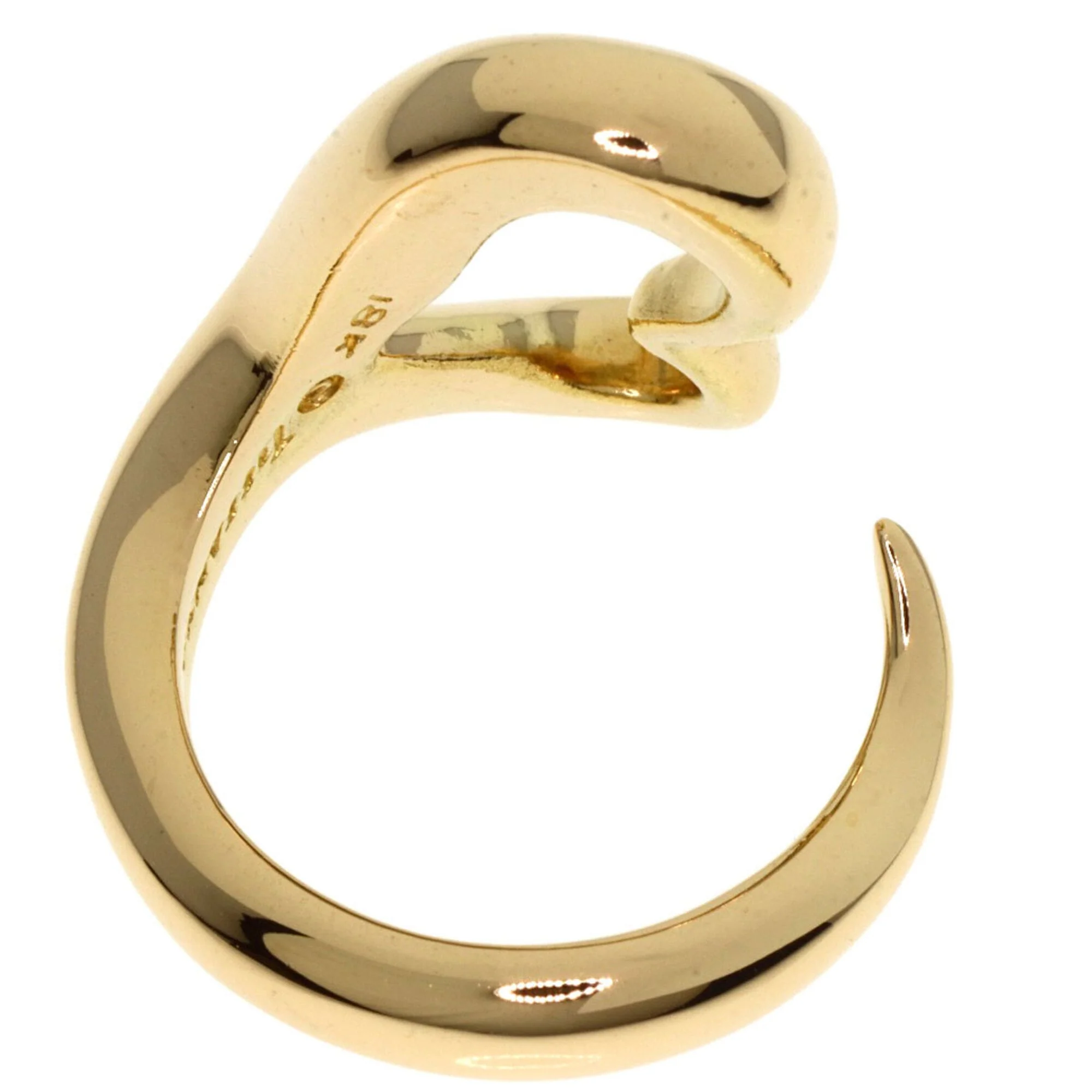 Open Heart Ring 18K Yellow Gold - Image 4