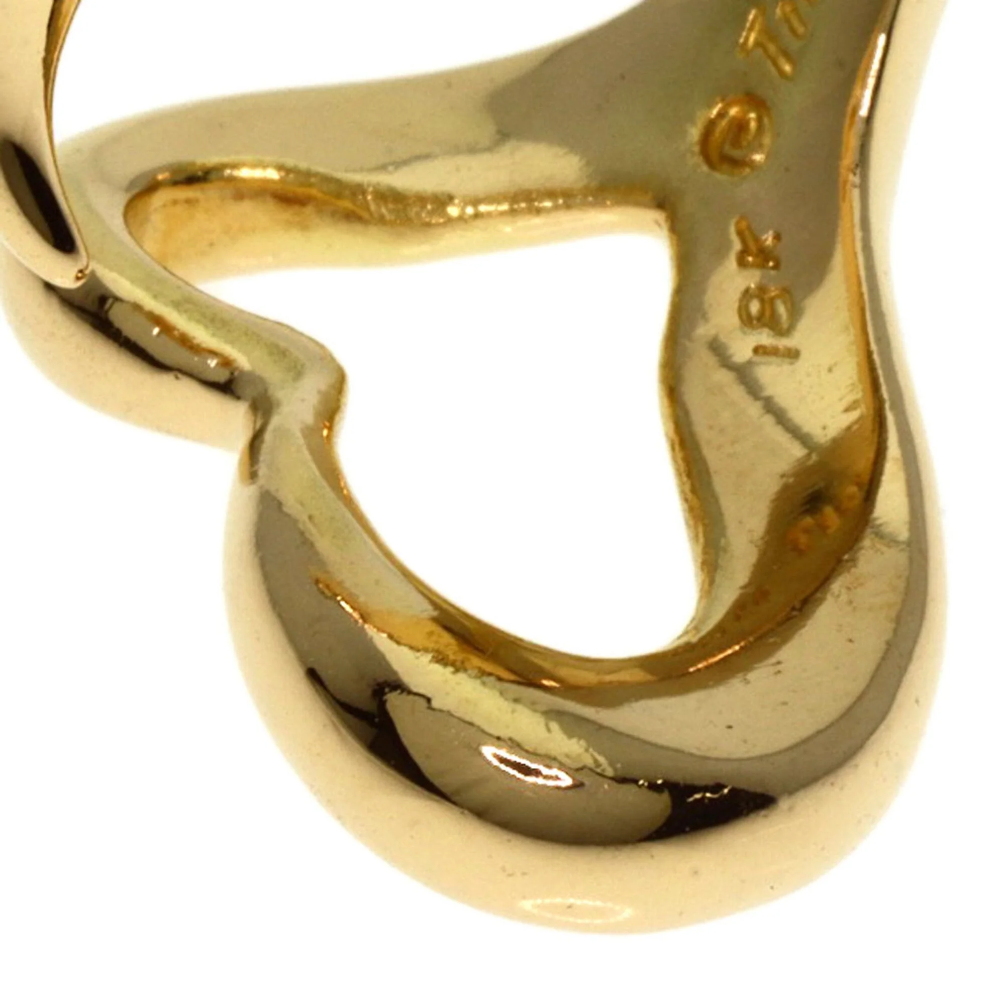 Open Heart Ring 18K Yellow Gold - Image 7