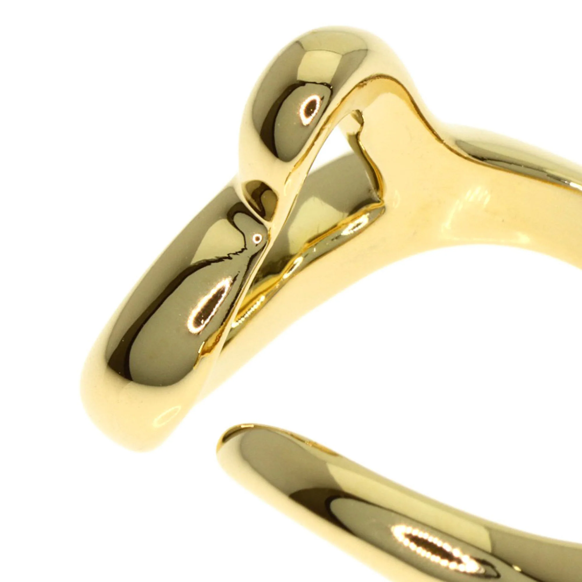 Open Heart Ring 18K Yellow Gold - Image 8