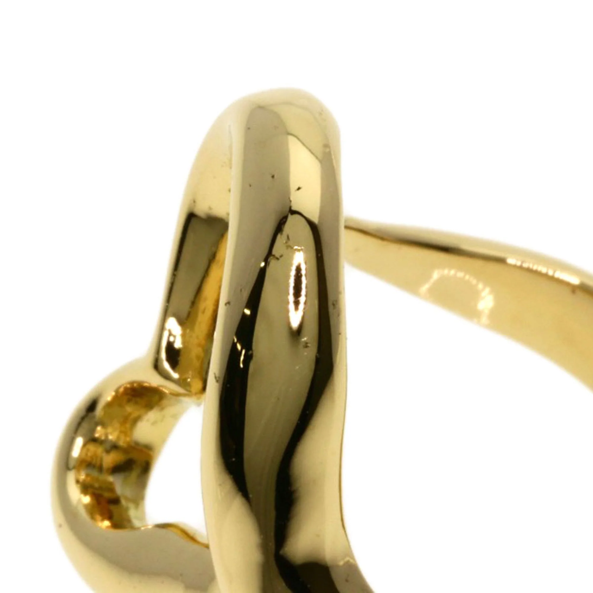 Open Heart Ring 18K Yellow Gold 26.3mm - Image 9
