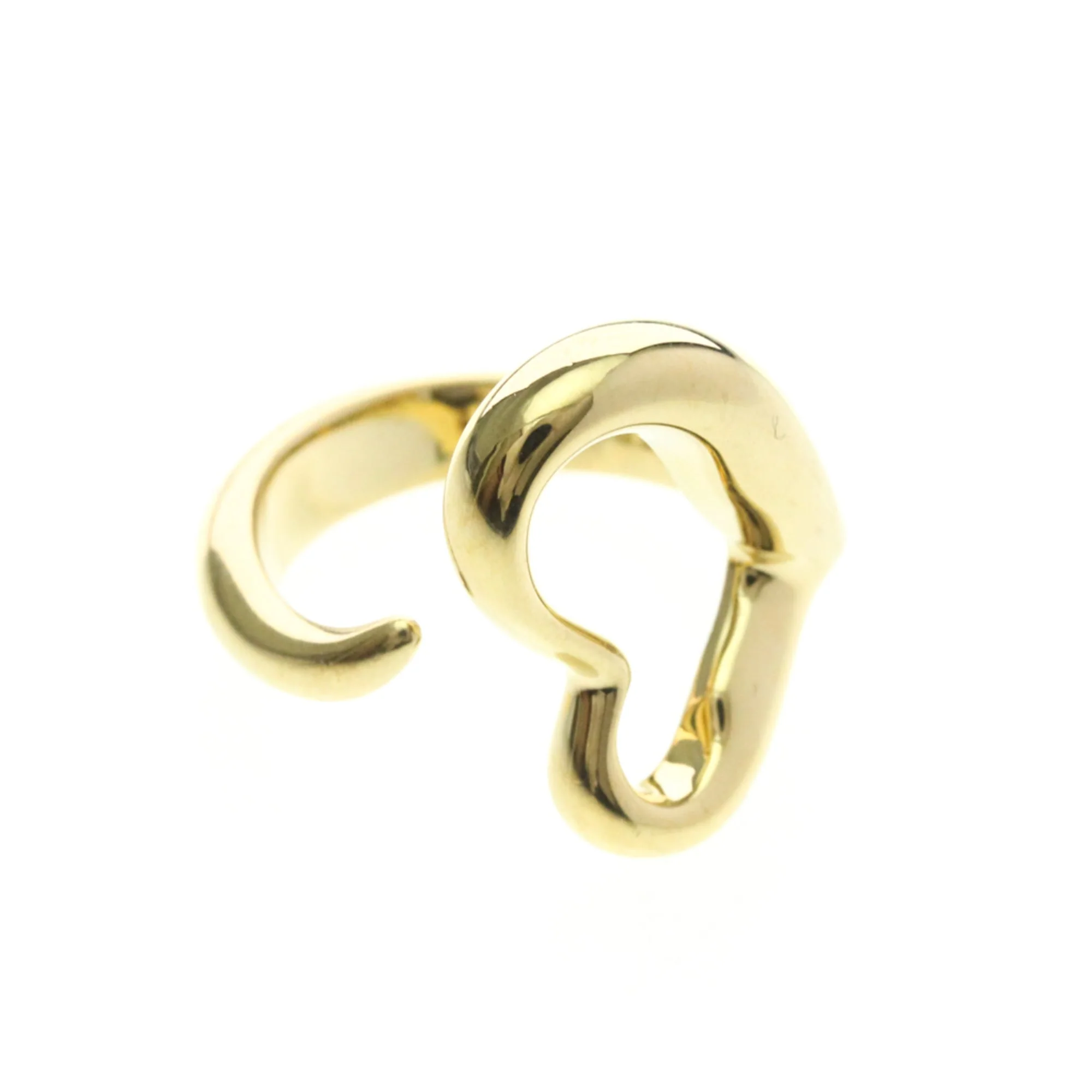 Open Heart Ring 18K Yellow Gold 4mm - Image 9