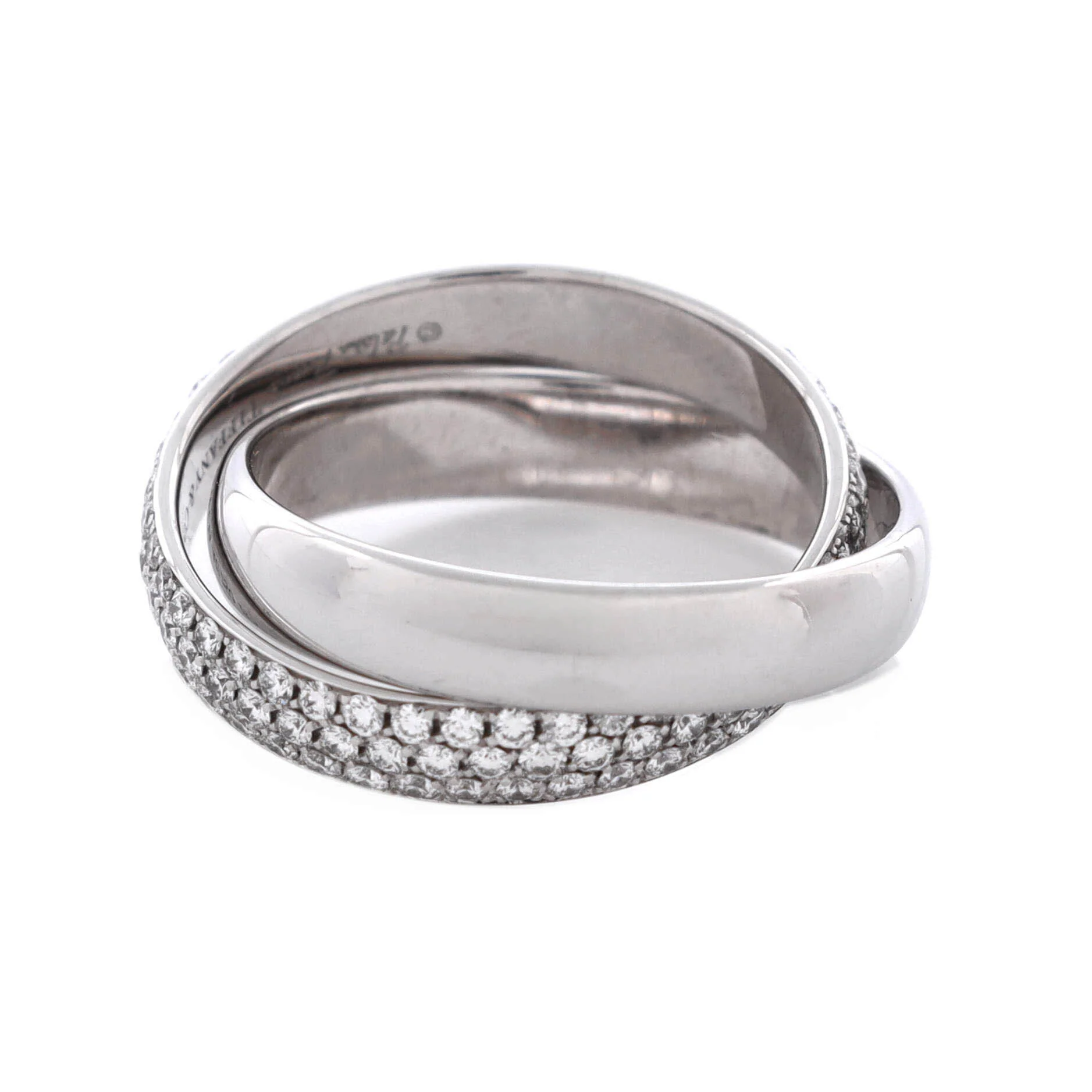 Paloma's Melody 2 Band Ring 18K White Gold and Diamonds - Image 3