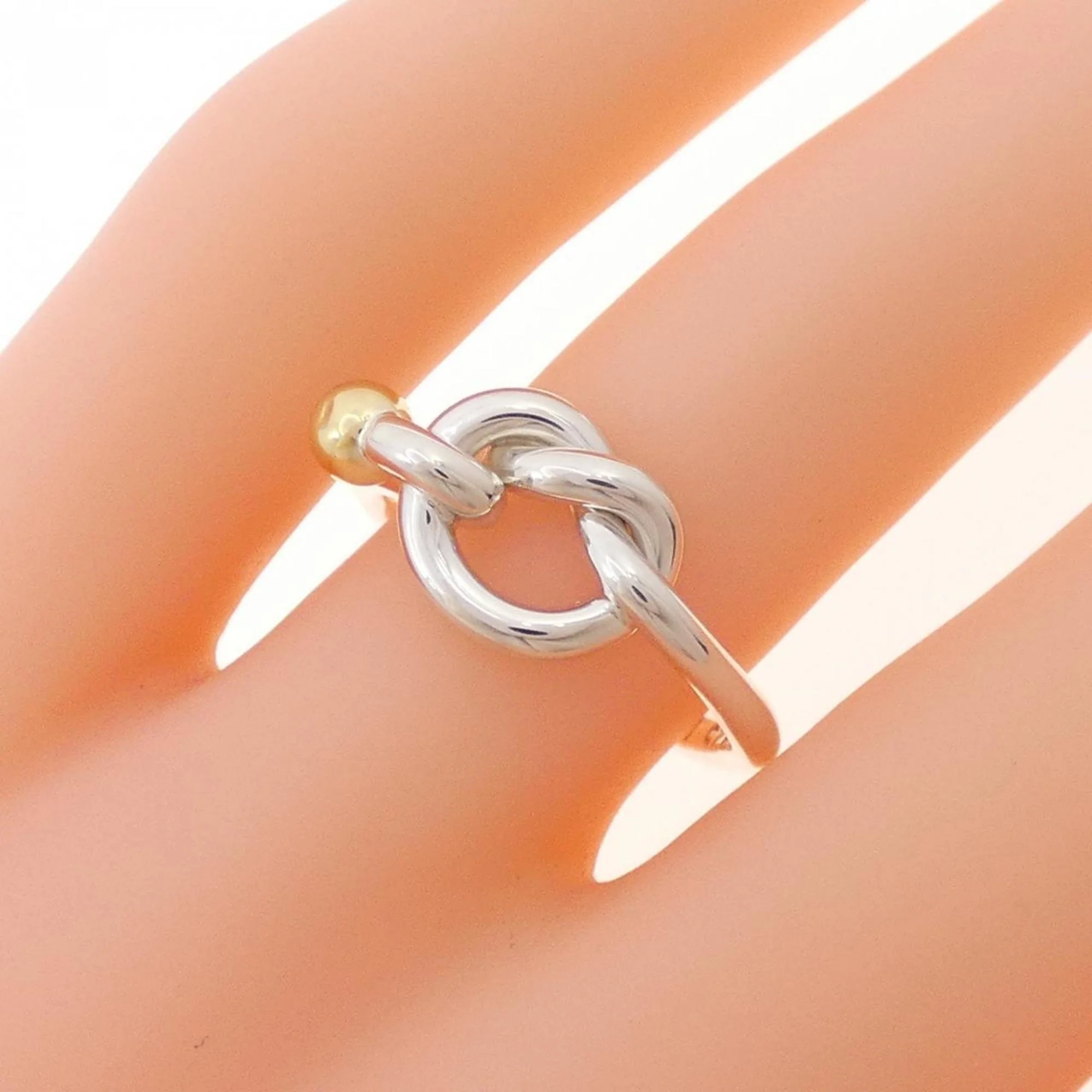 Ring 18K Yellow Gold and Sterling Silver - Image 5