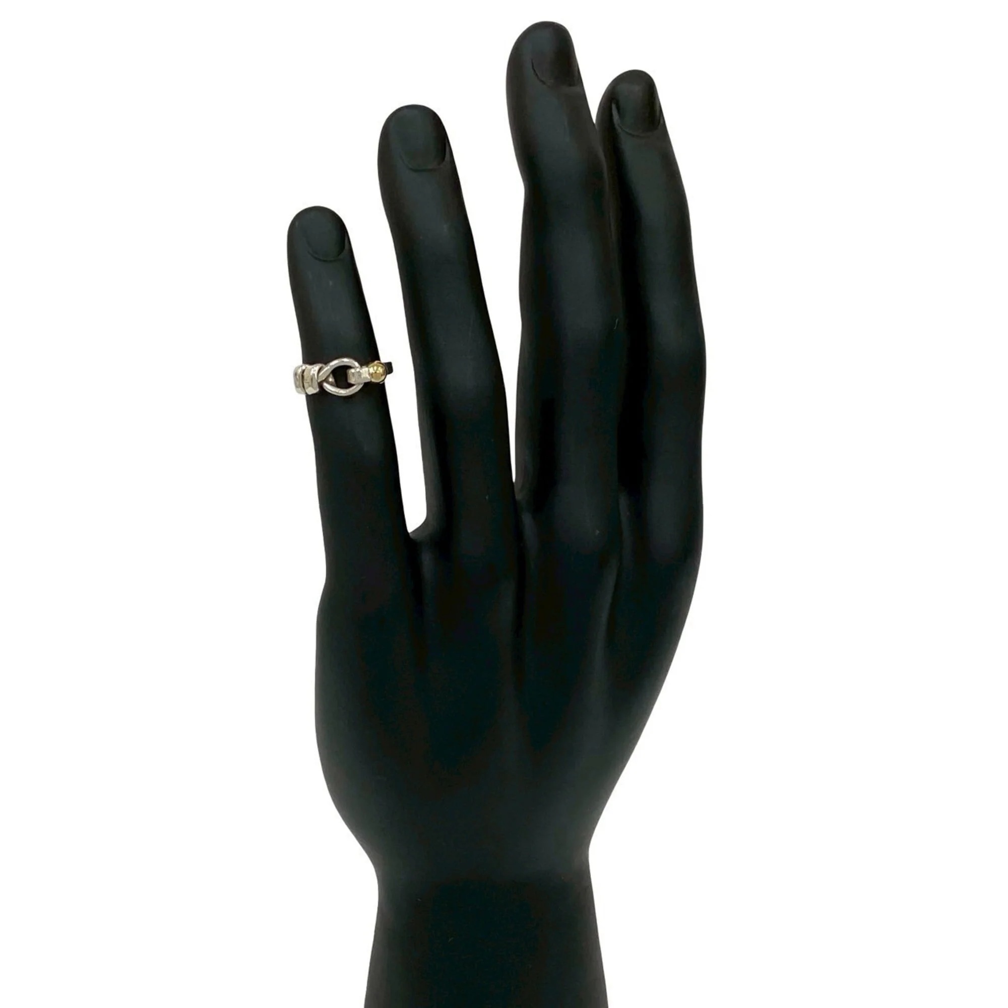 Ring 18K Yellow Gold and Sterling Silver - Image 2