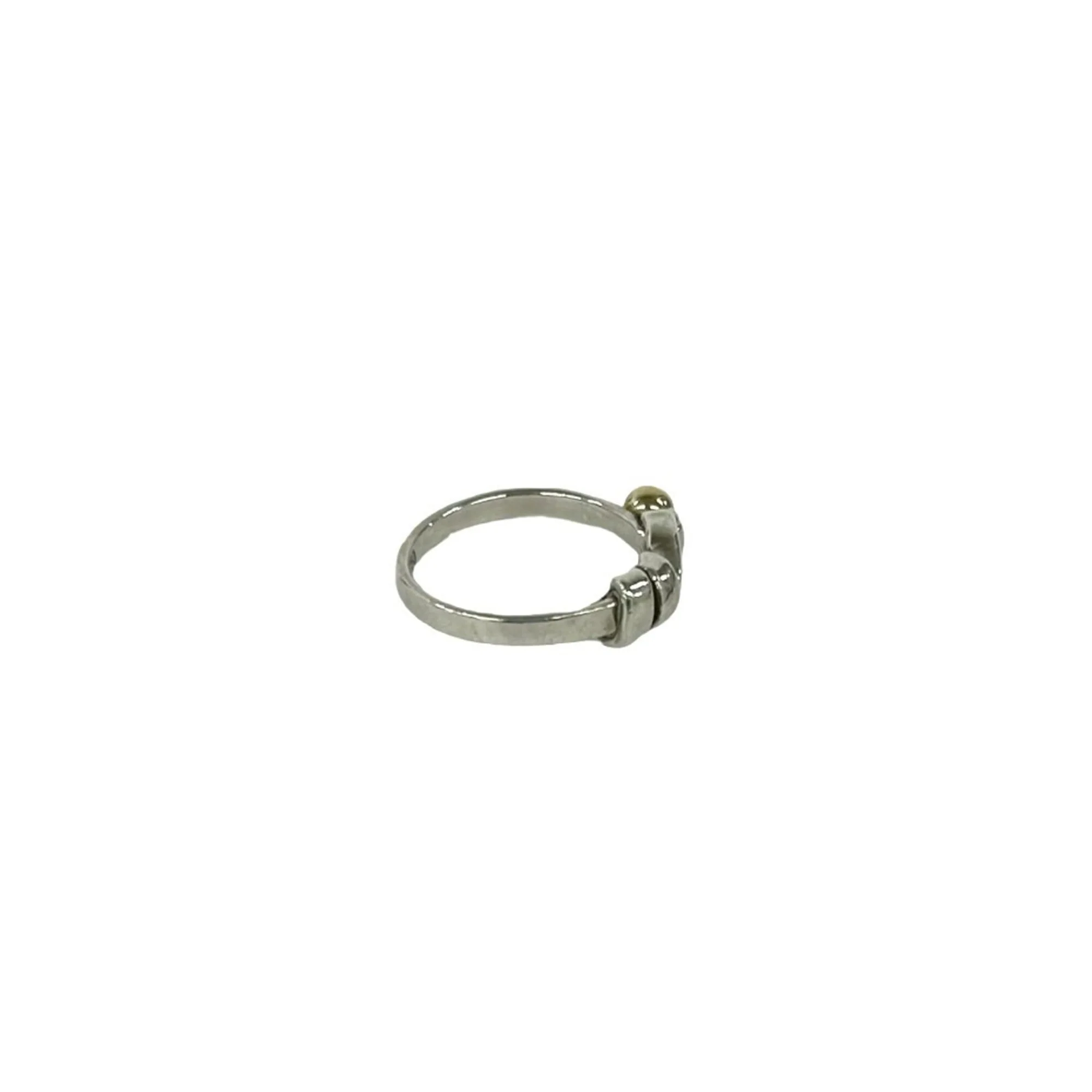 Ring 18K Yellow Gold and Sterling Silver - Image 5