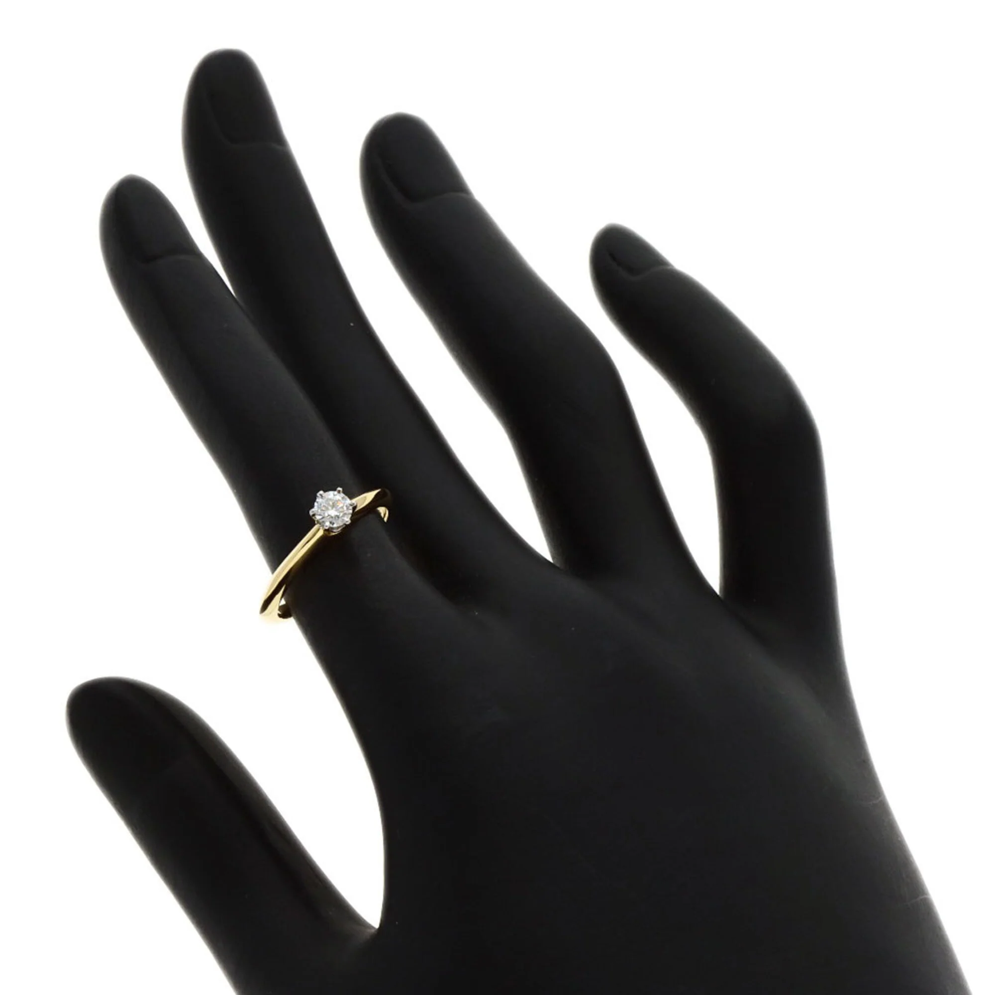 Ring 18K Yellow Gold With Diamond - Image 5