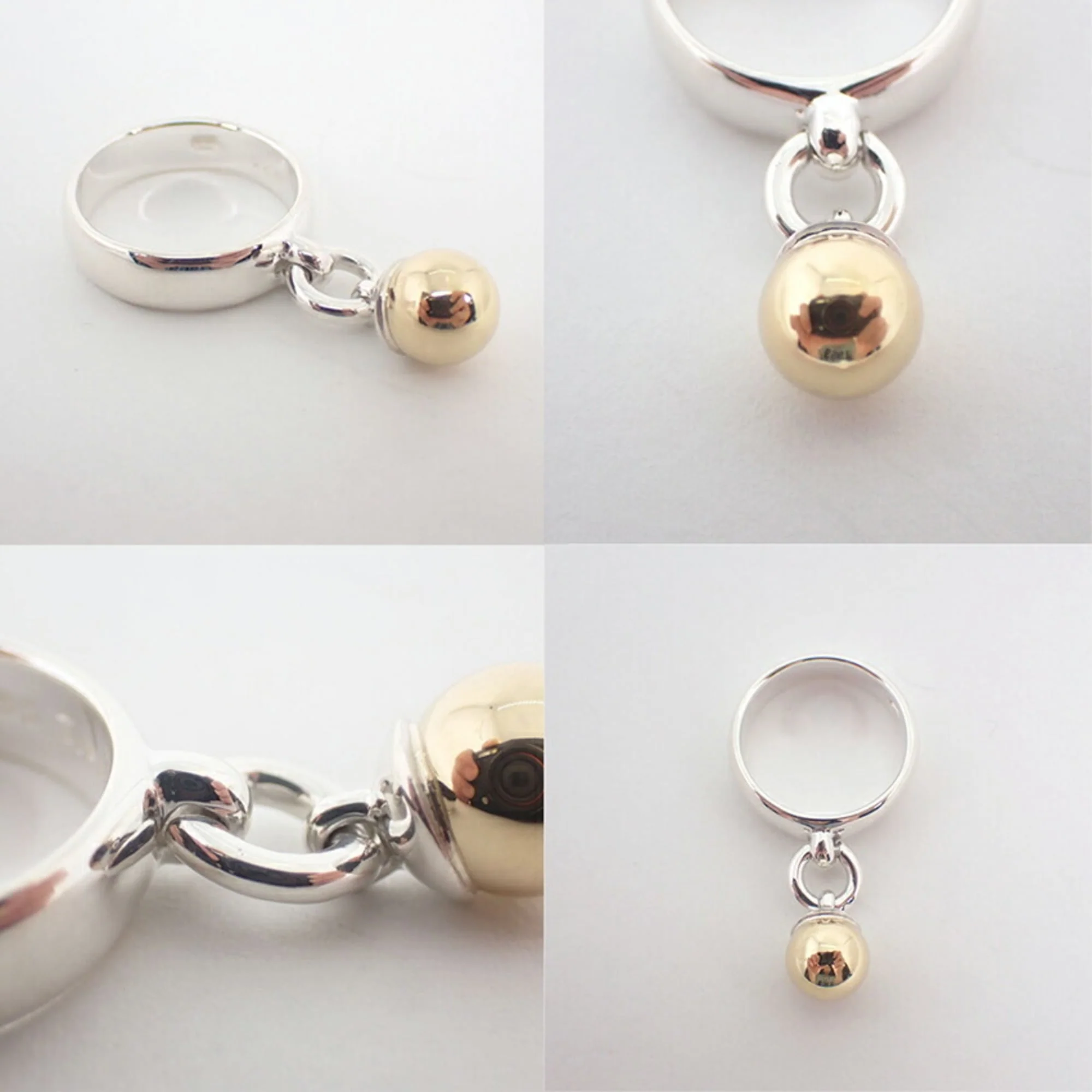 Ring Sterling Silver and 18K Yellow Gold - Image 8
