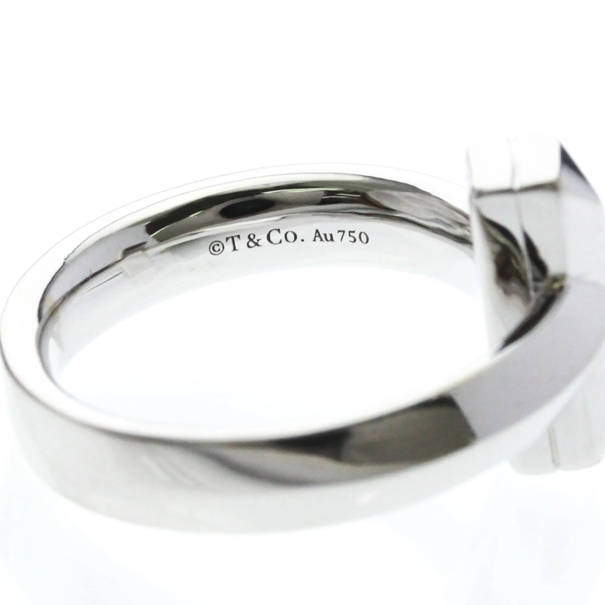 T One Ring Wide 18K White Gold - Image 8
