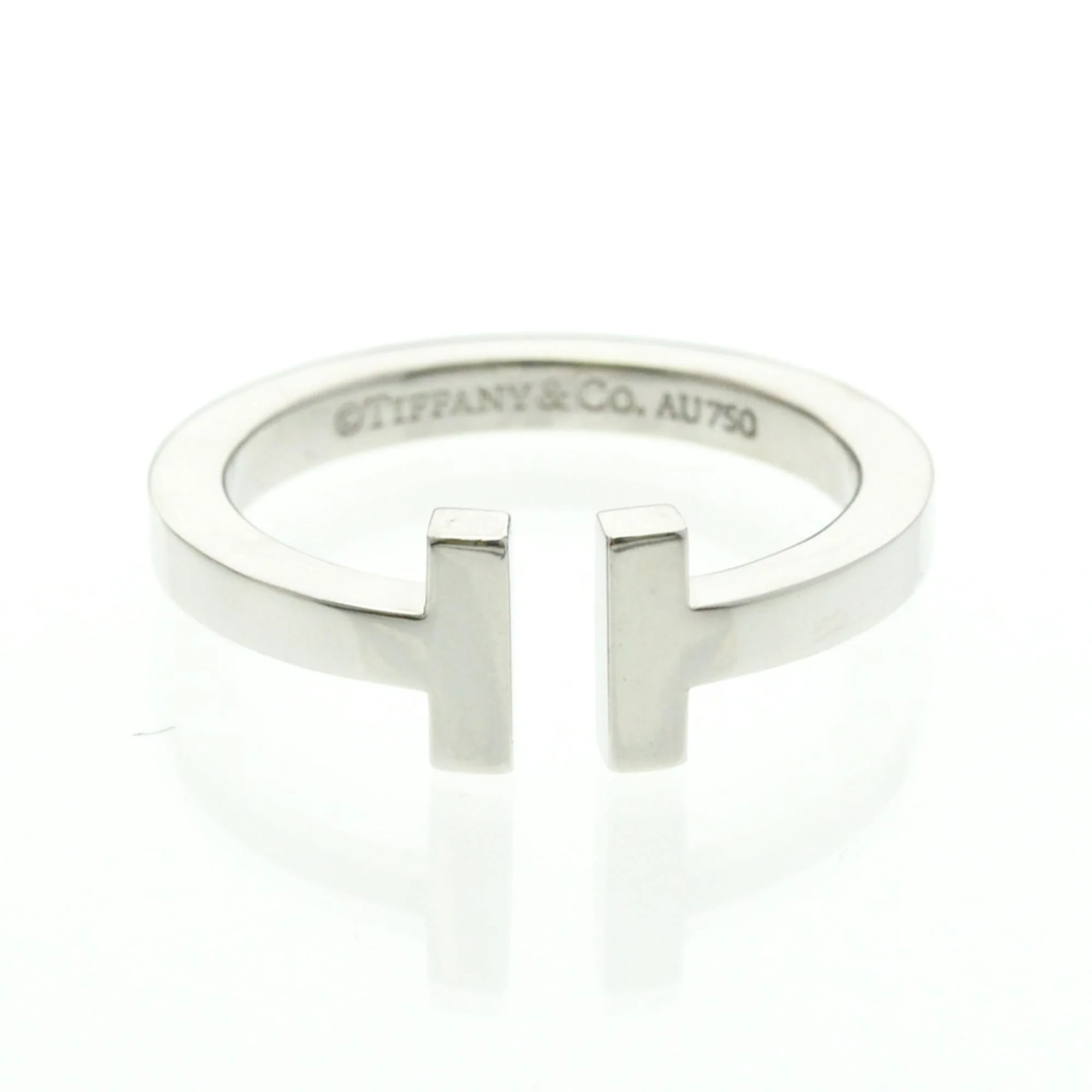T-Square Ring 18K White Gold