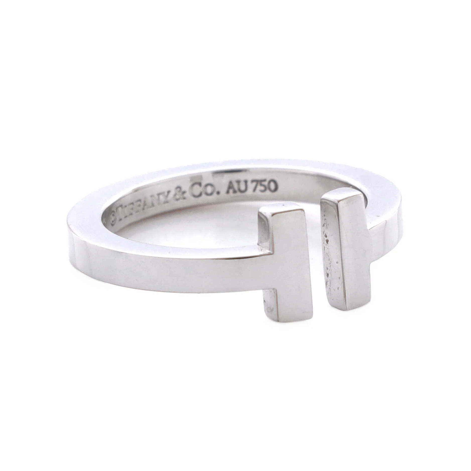 T Square Ring 18K White Gold - Image 2