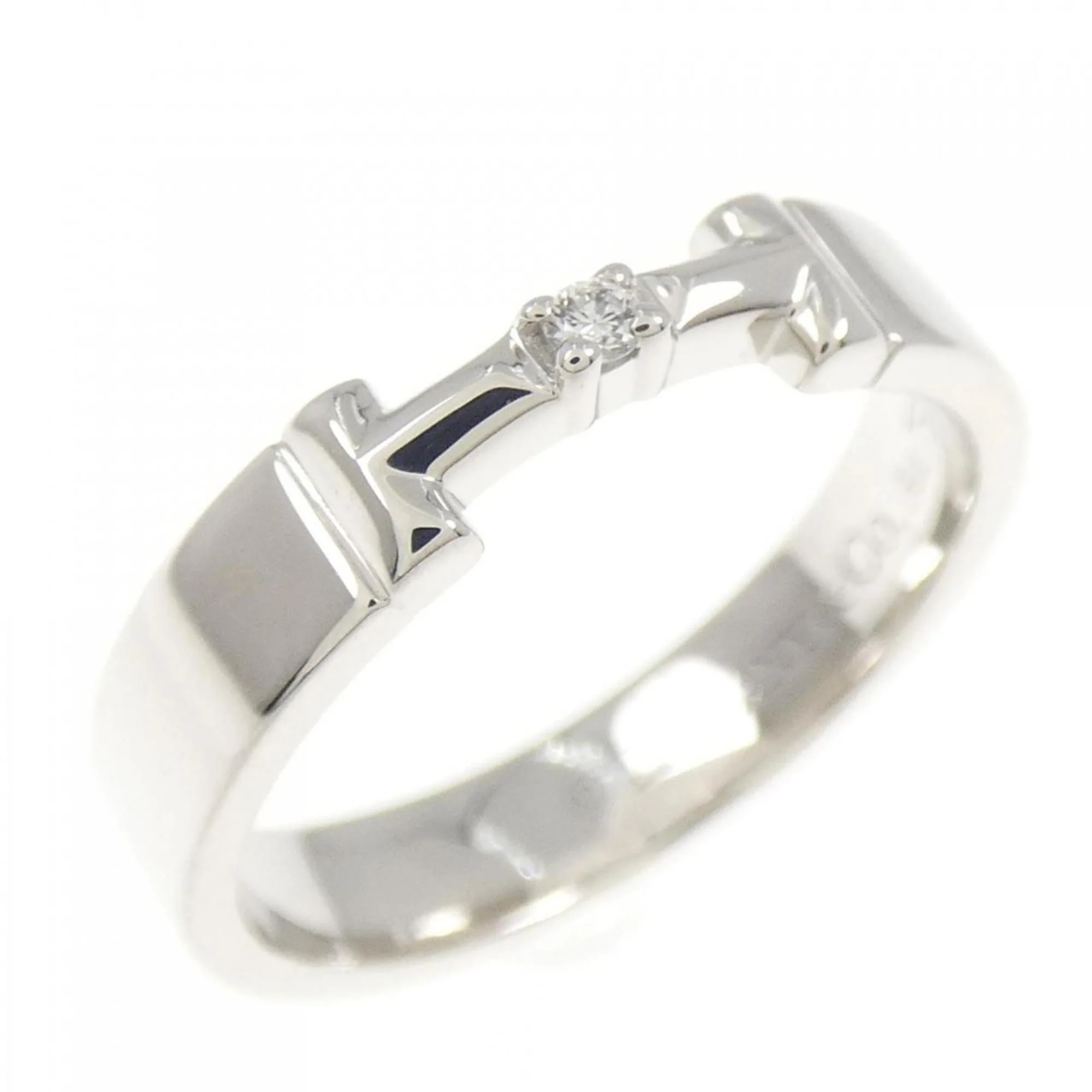 T True Ring 18K White Gold with Diamond