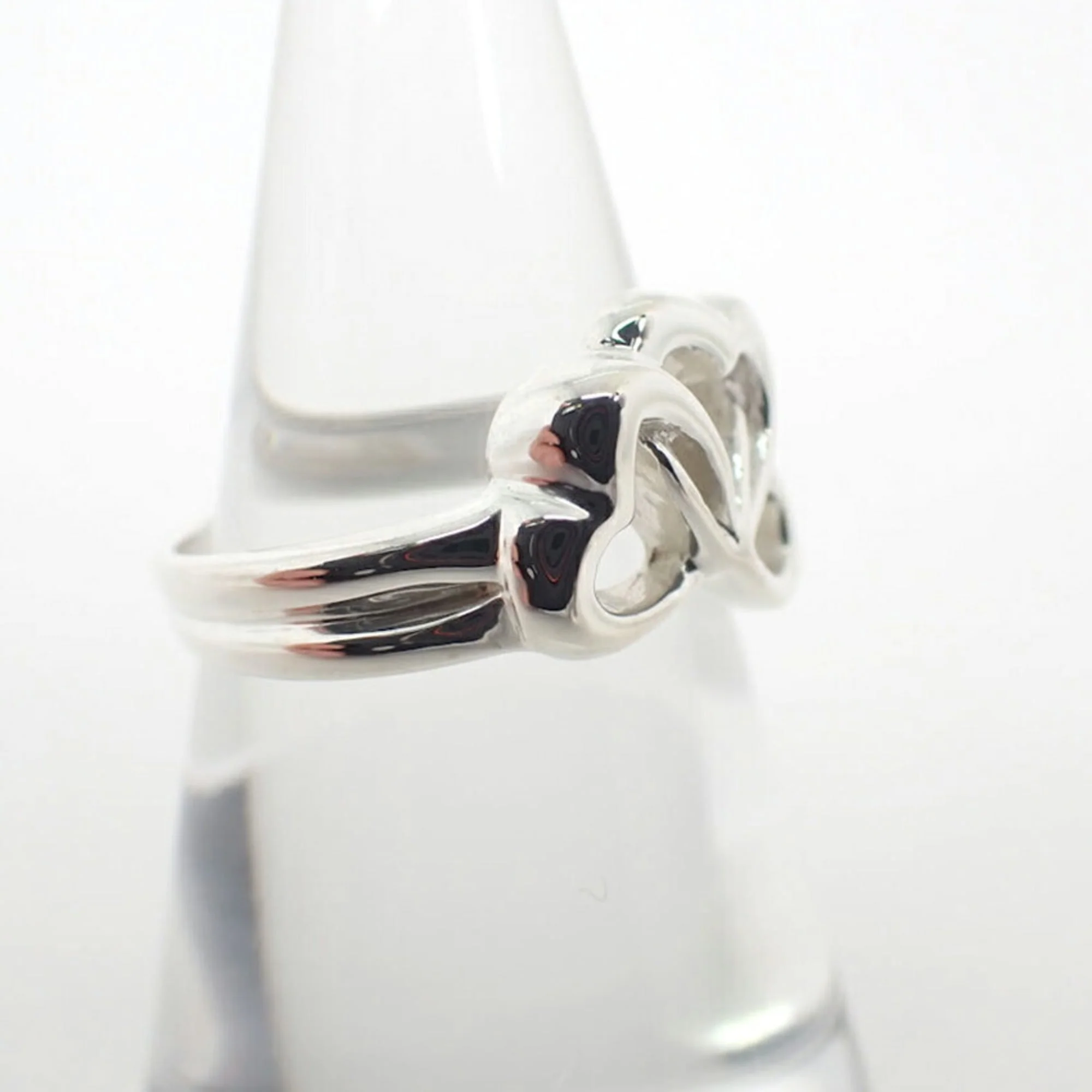 Triple Heart Ring Sterling Silver - Image 3
