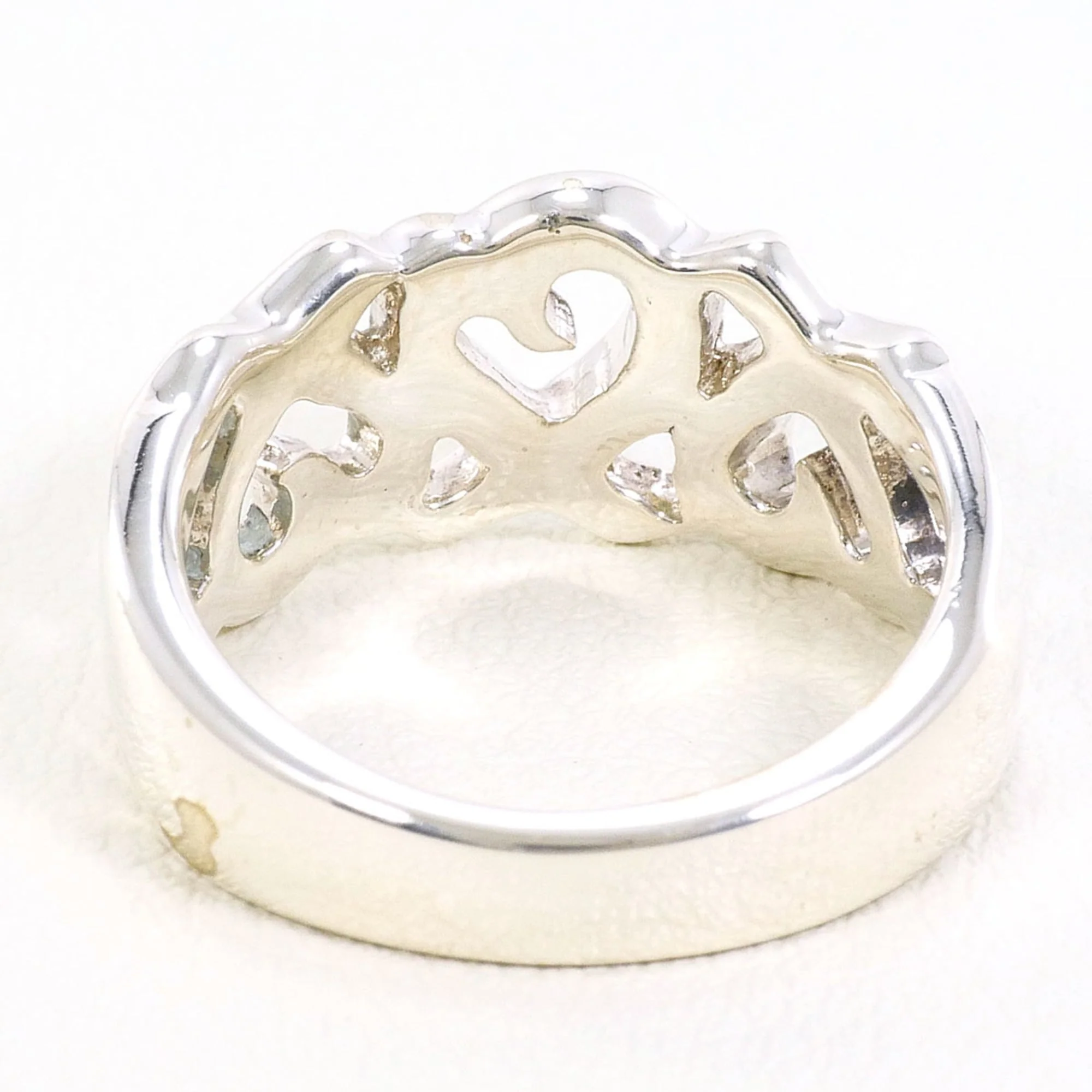 Triple Loving Heart Ring Sterling Silver - Image 3