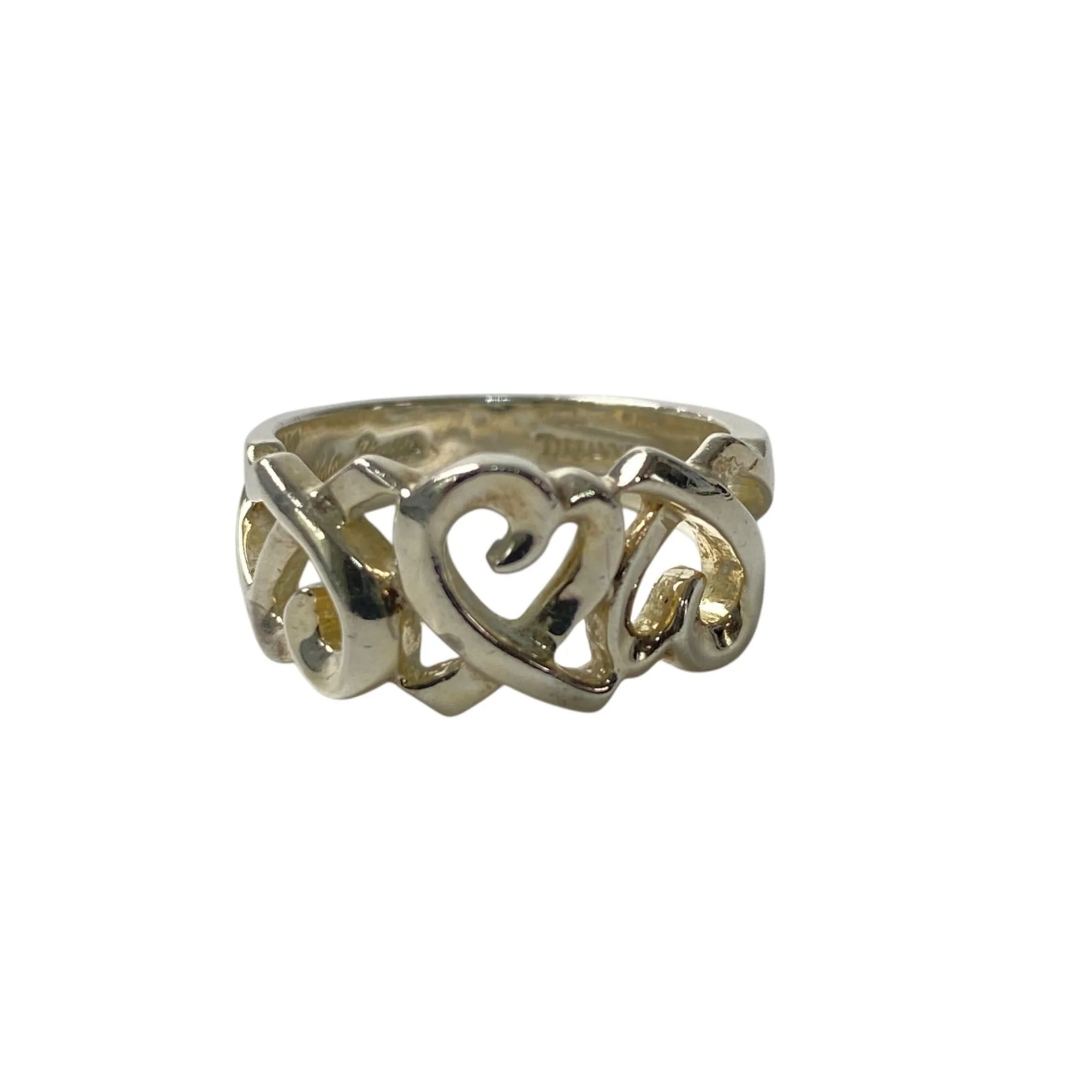 Triple Loving Heart Ring Sterling Silver