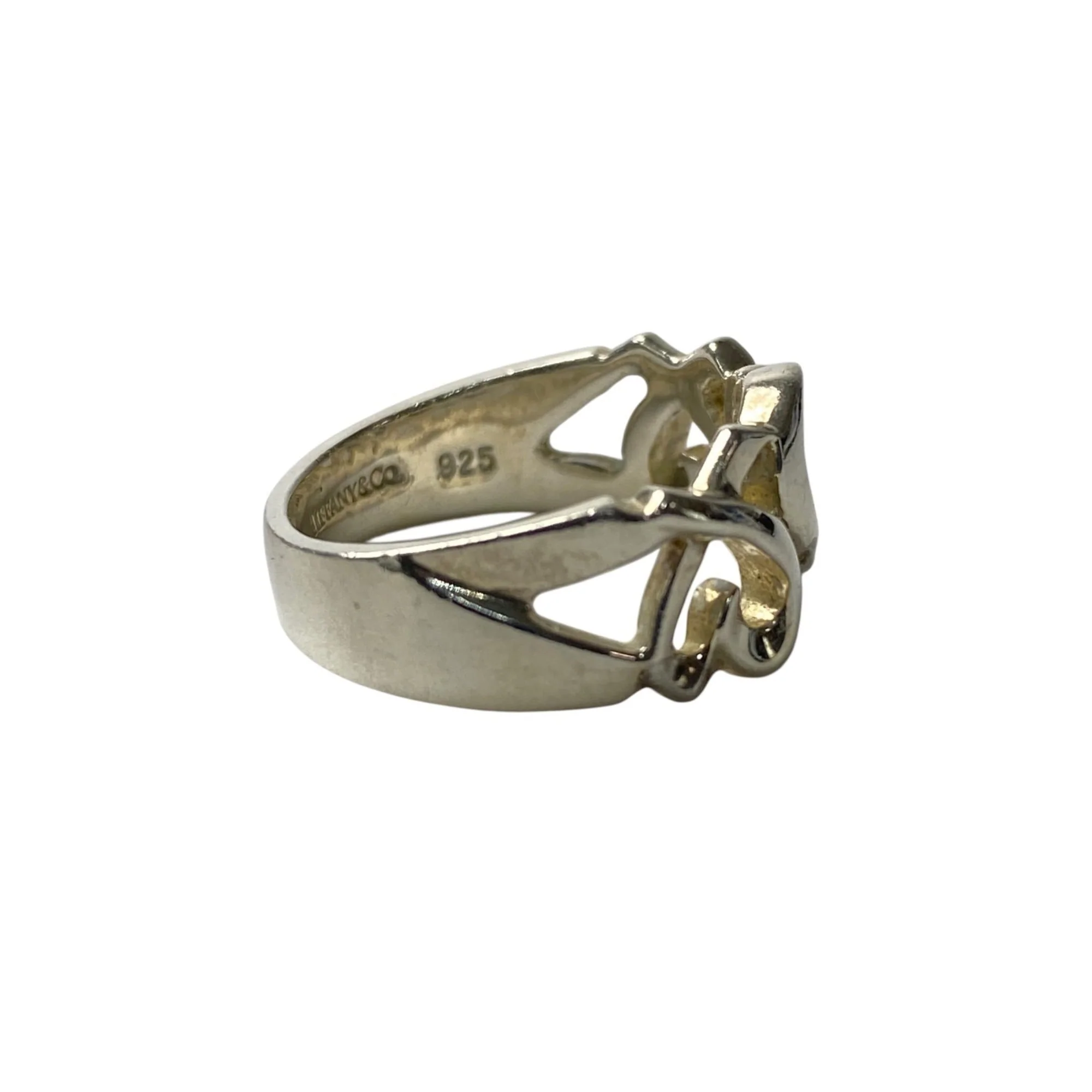 Triple Loving Heart Ring Sterling Silver - Image 4